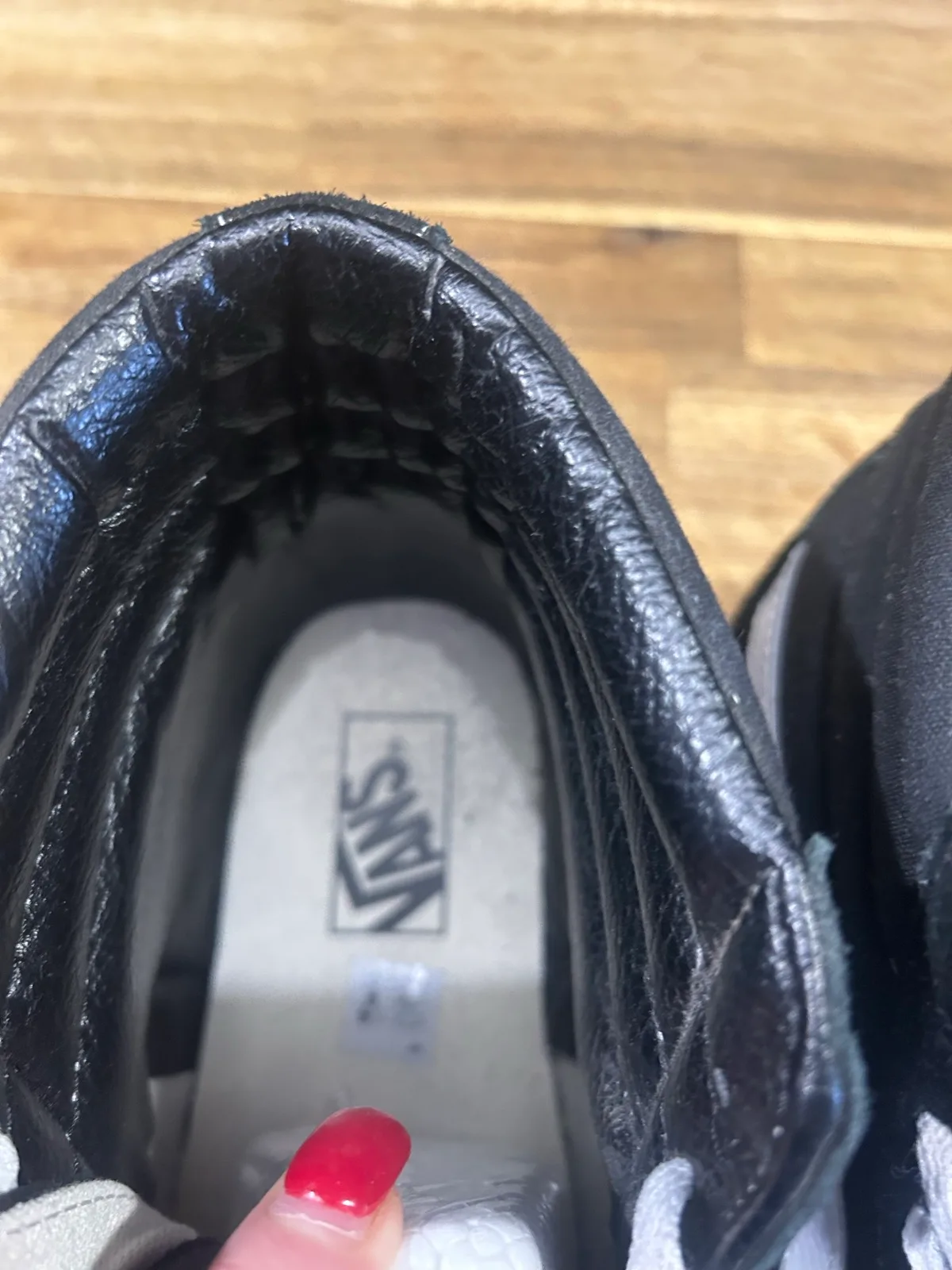 Men’s black vans high tops size12 AU – photo 3