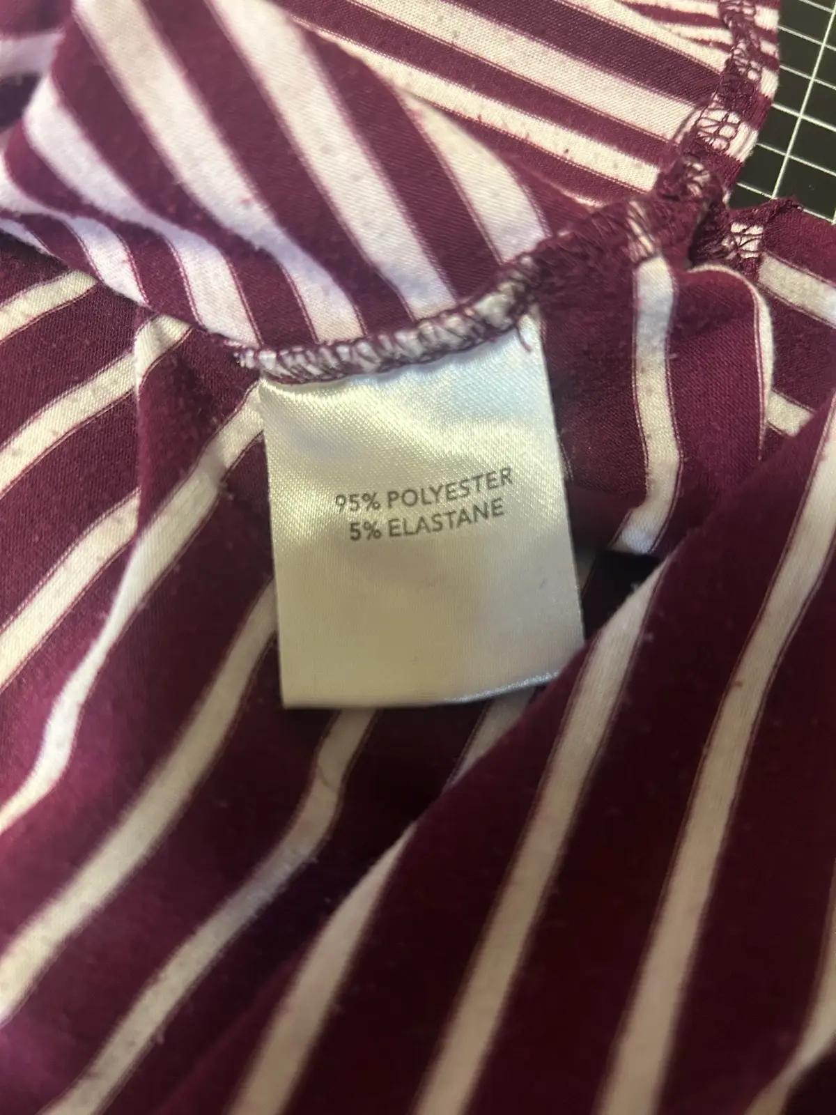 Millers maroon/white striped long sleeve top – photo 5