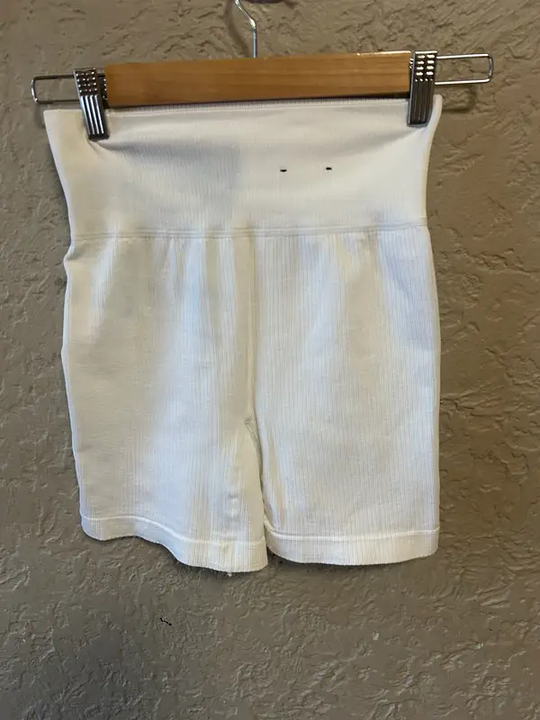 Cotton on white activewear bike shorts