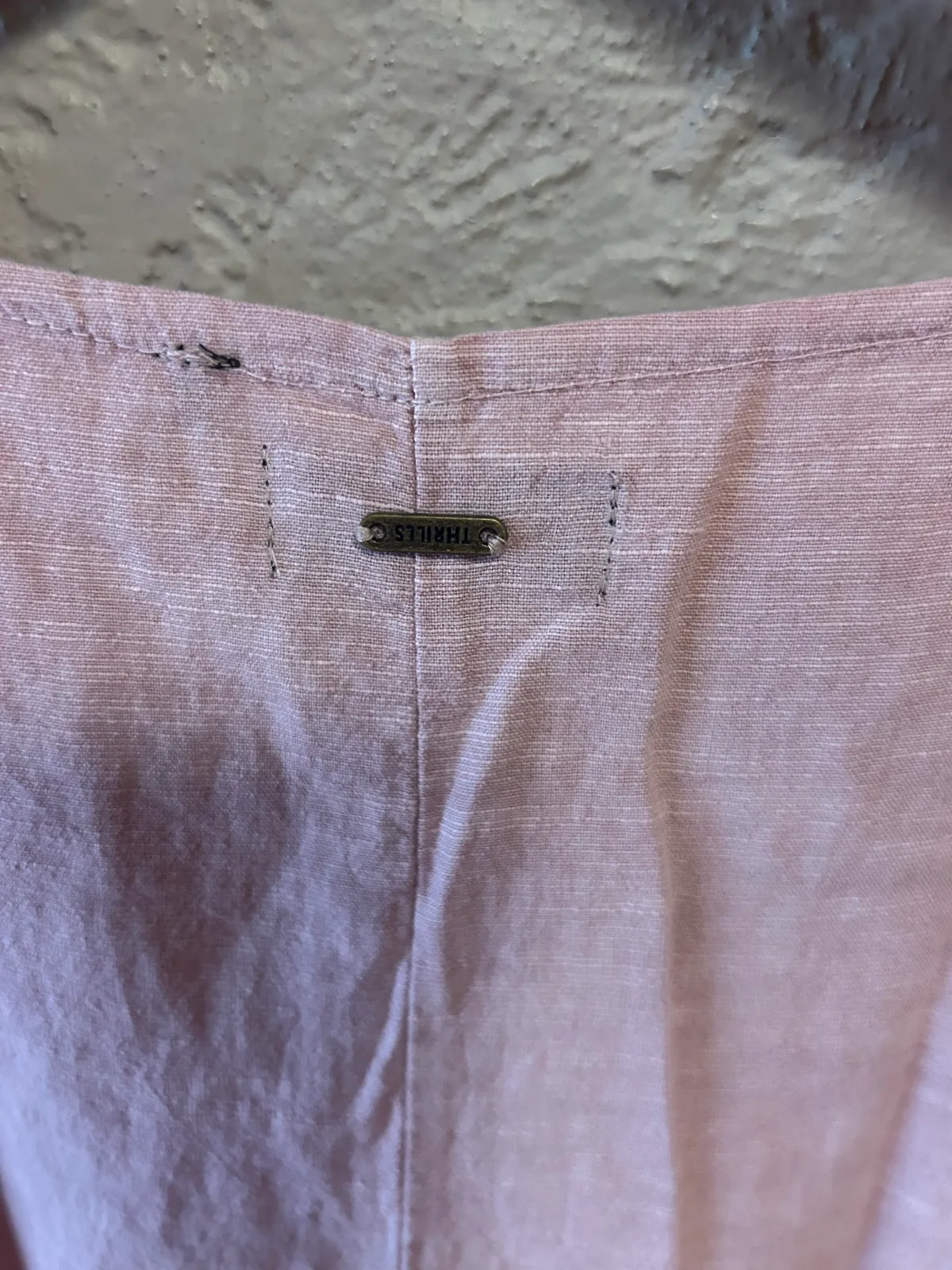 Thrills pink linen short playsuit – photo 4