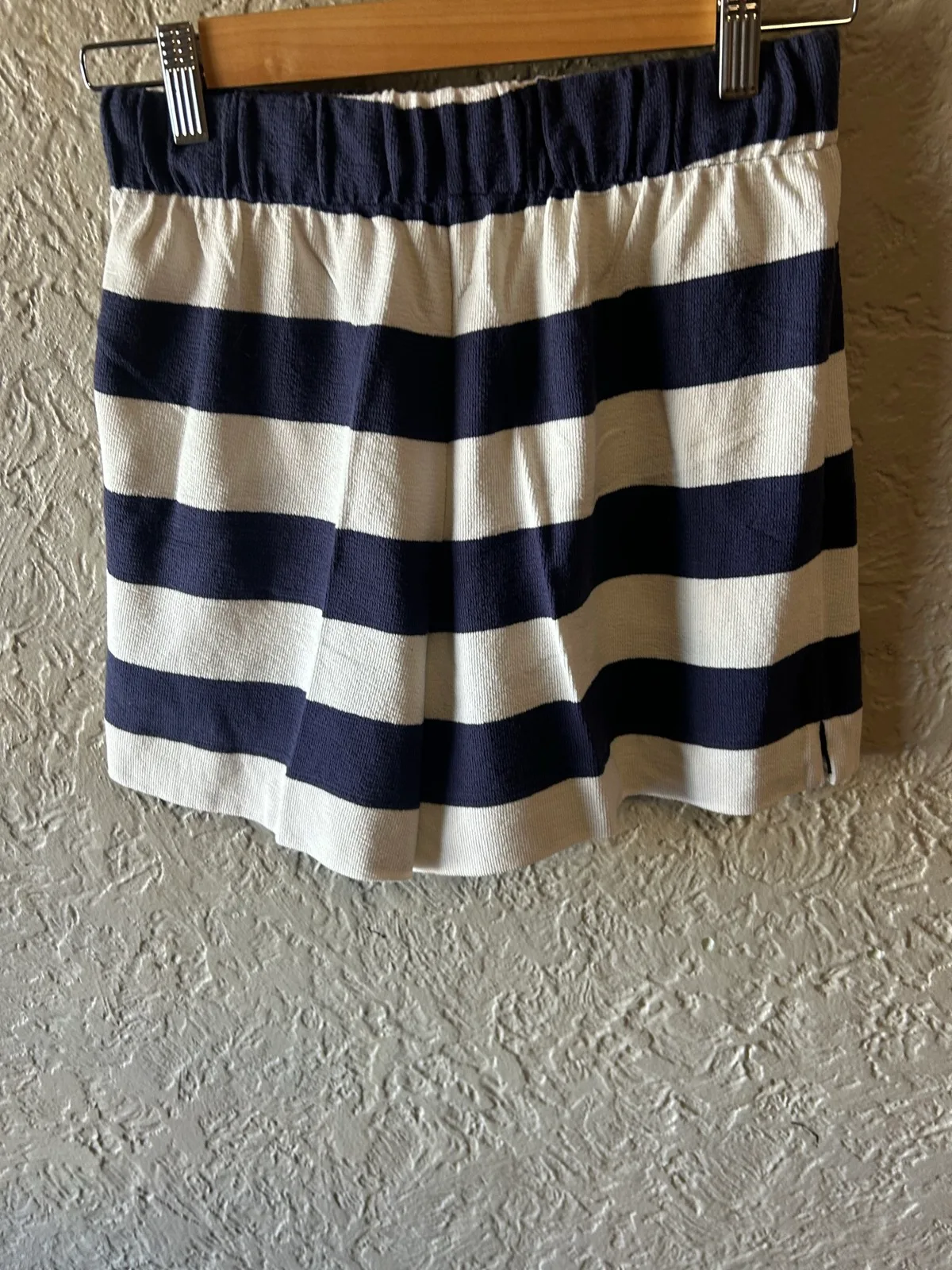 Sportsgirl navy/white striped terry shorts – photo 4