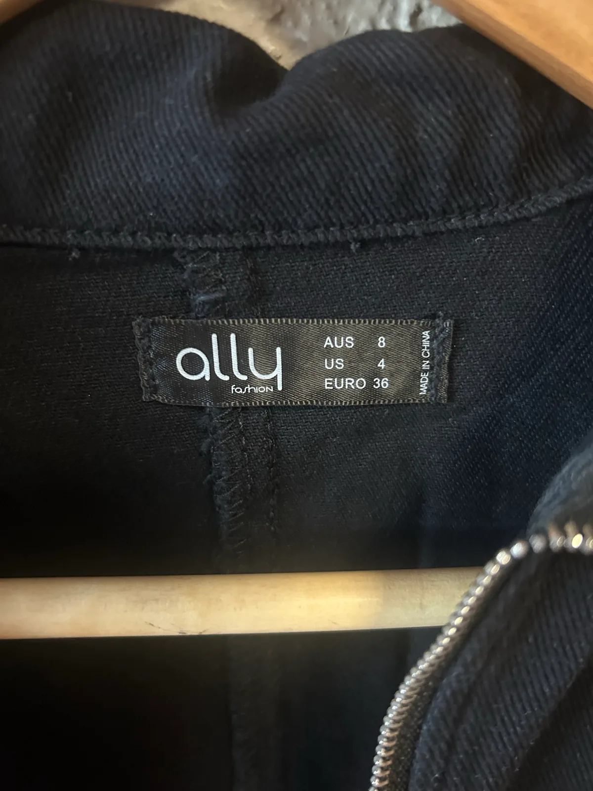 Ally fashion black shirt style playsuit – photo 2