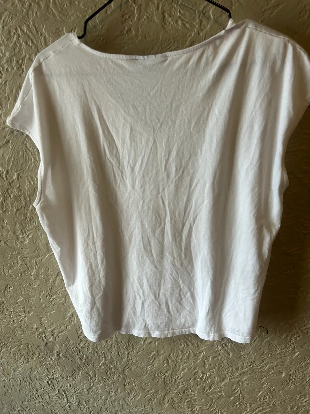 Sussan white cotton v neck tee – photo 4