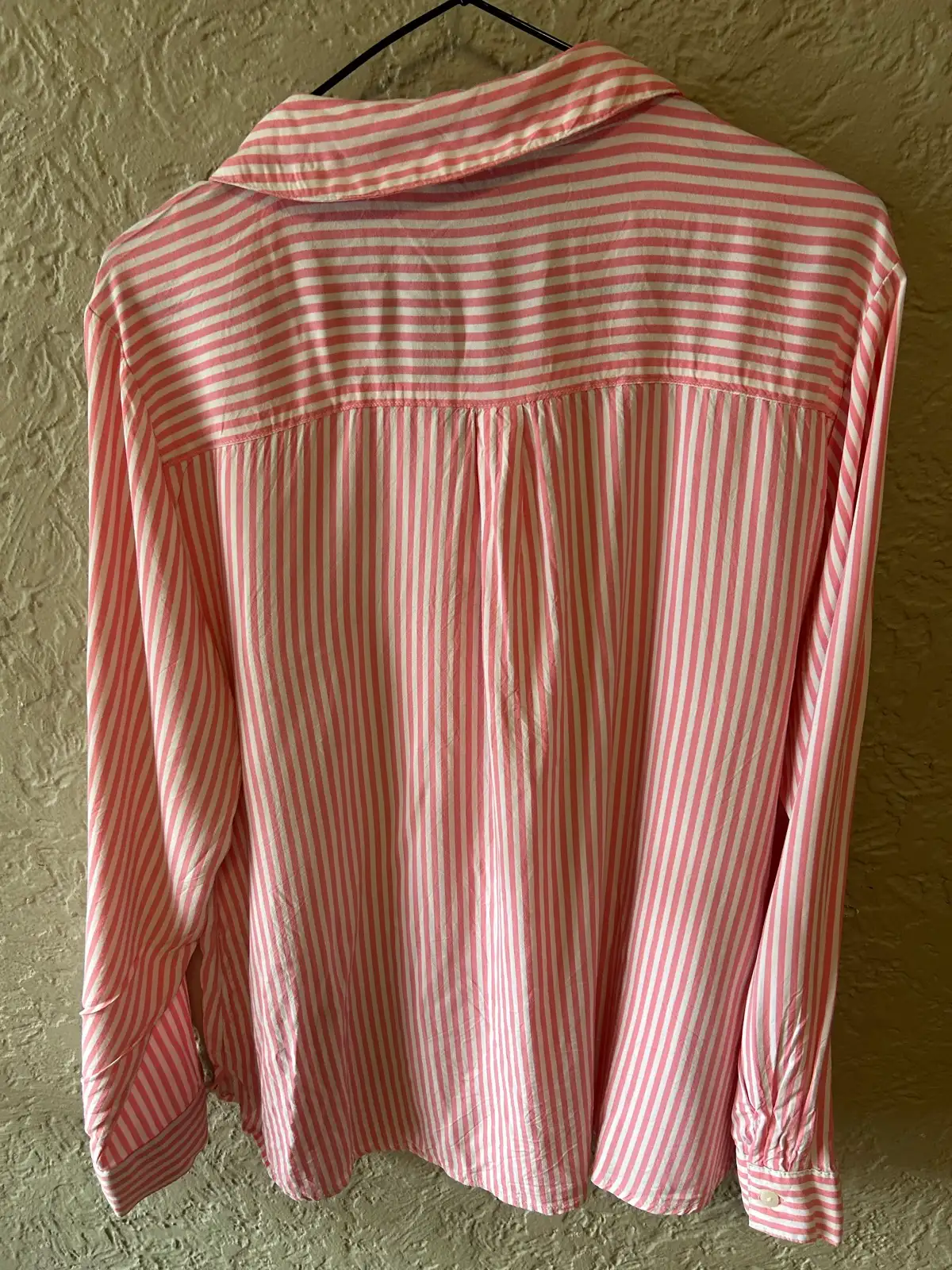 Suzanne grae pink/white striped shirt – photo 3
