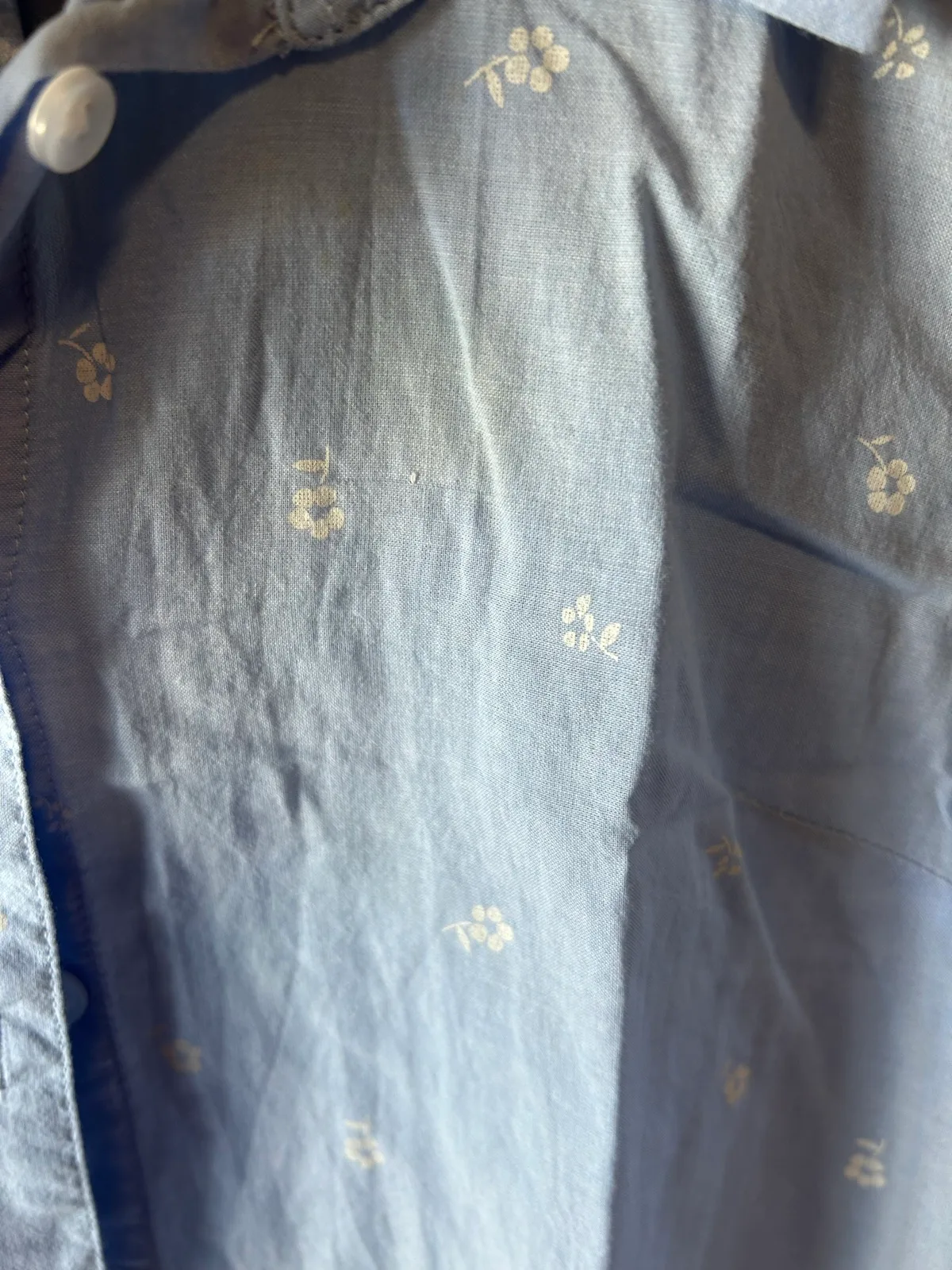 Target light blue sleeveless white floral print shirt – photo 2