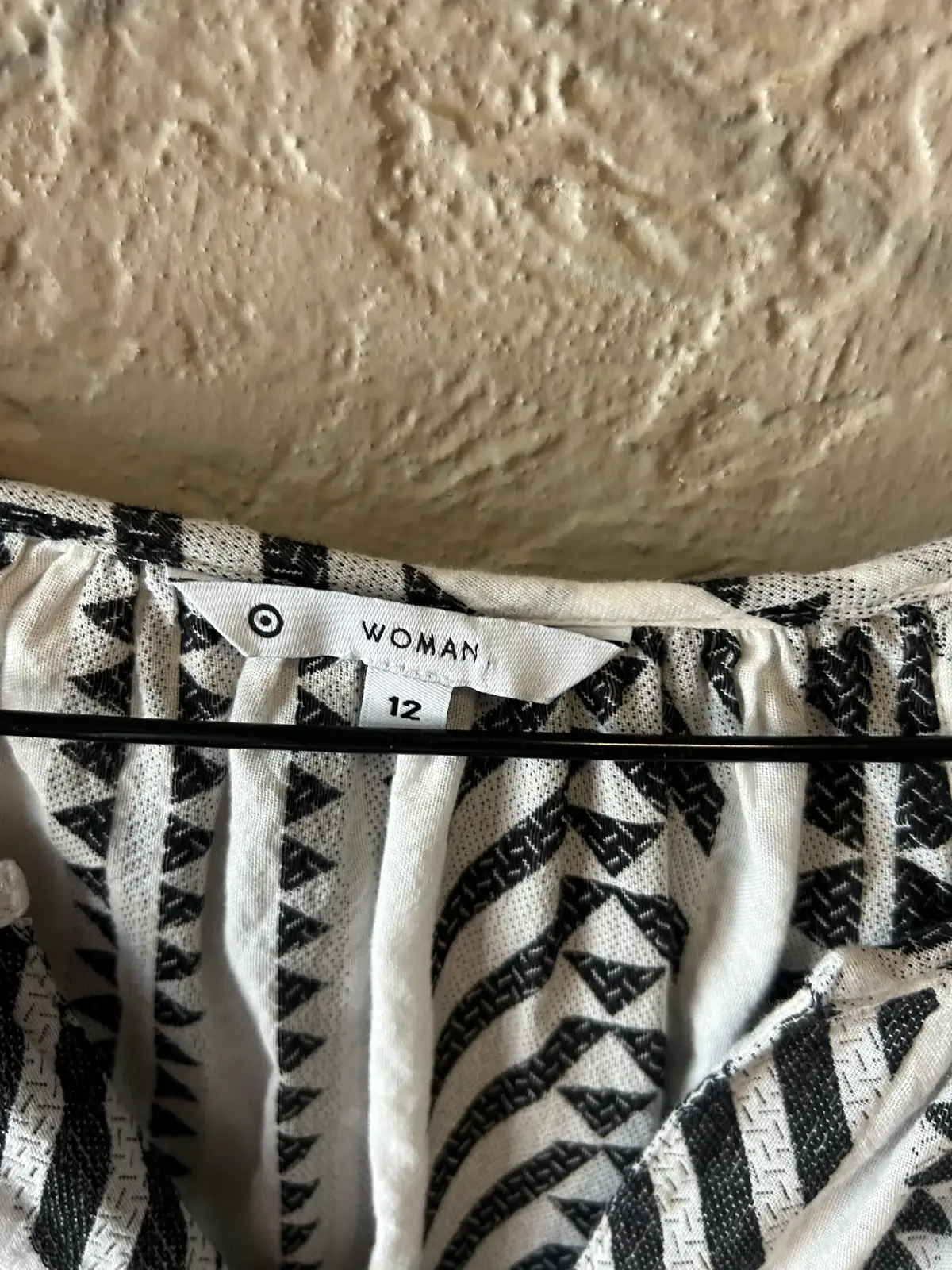 Target white/black geometric blouse – photo 3