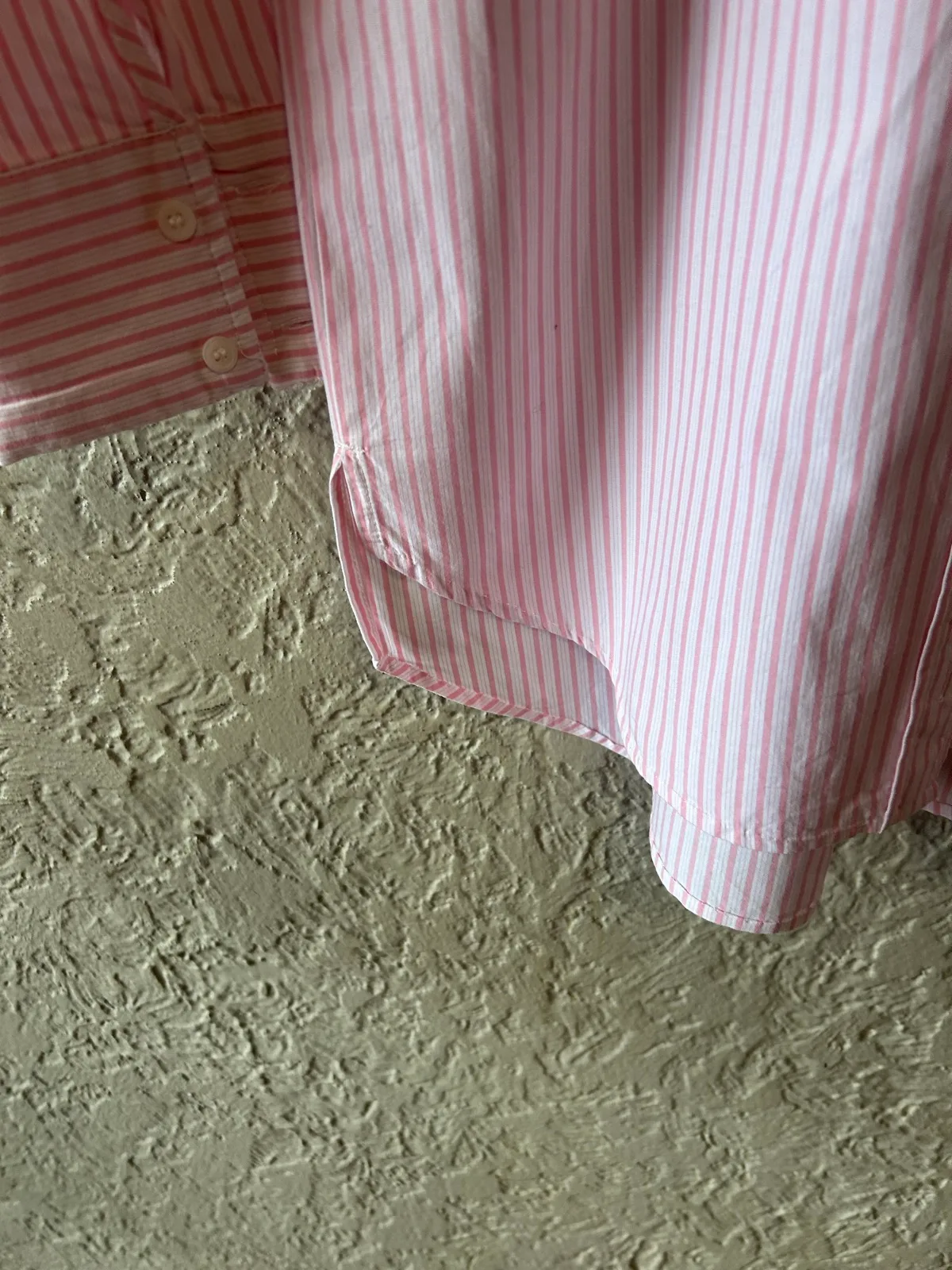 Capture pink/white striped 3/4 sleeve shirt – photo 3