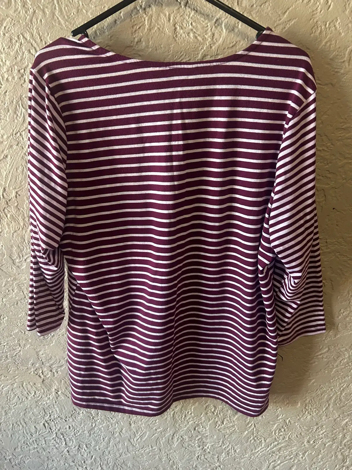 Millers maroon/white striped long sleeve top – photo 4