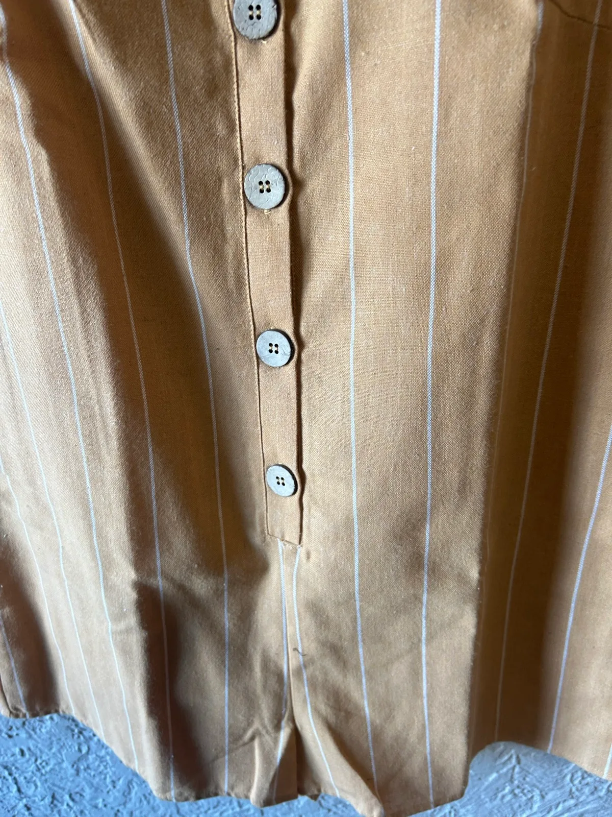 Ghanda tan/yellow striped playsuit – photo 2
