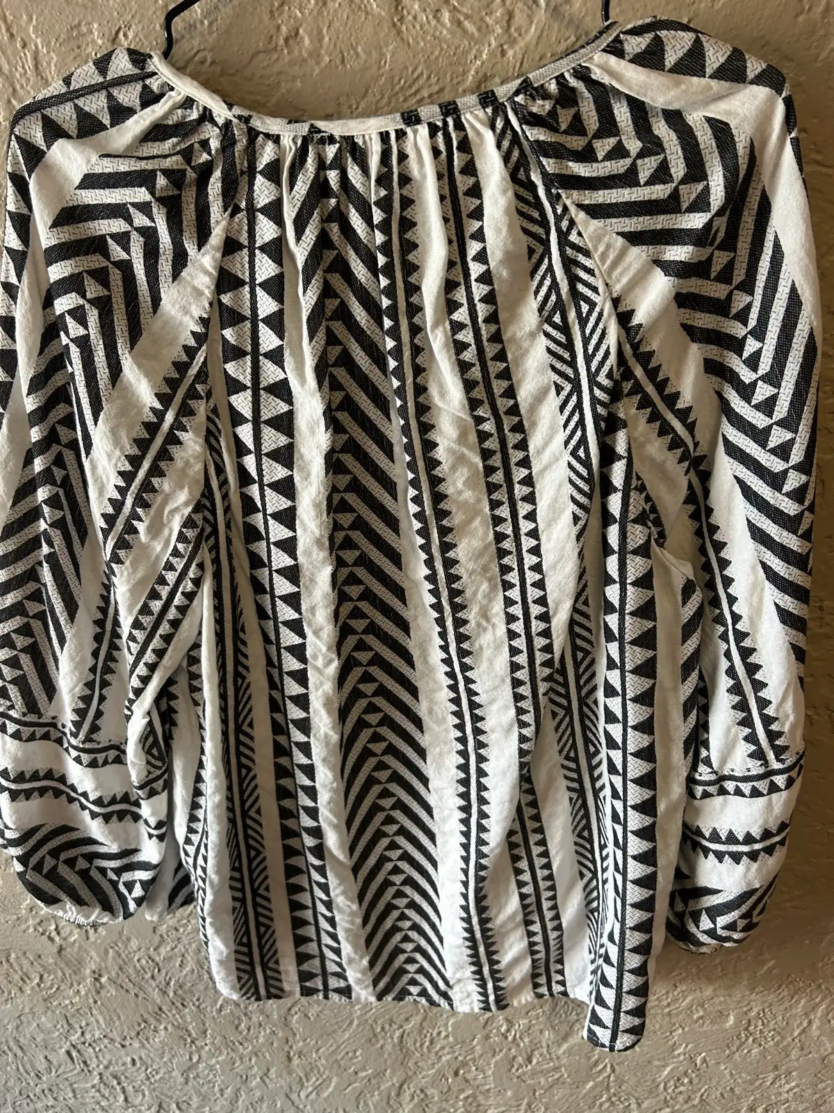 Target white/black geometric blouse – photo 5