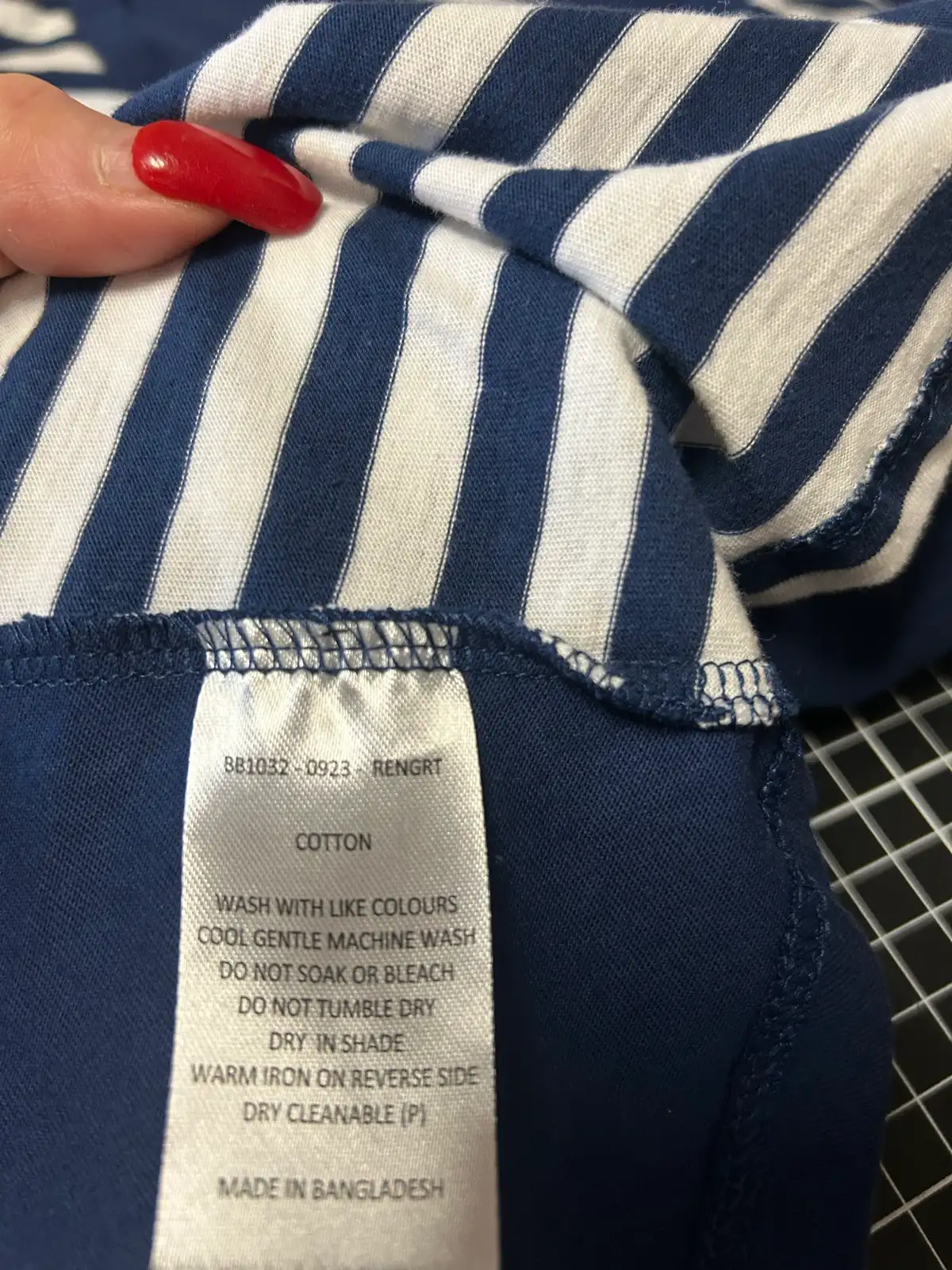 Betty basics navy/white striped tee – photo 5