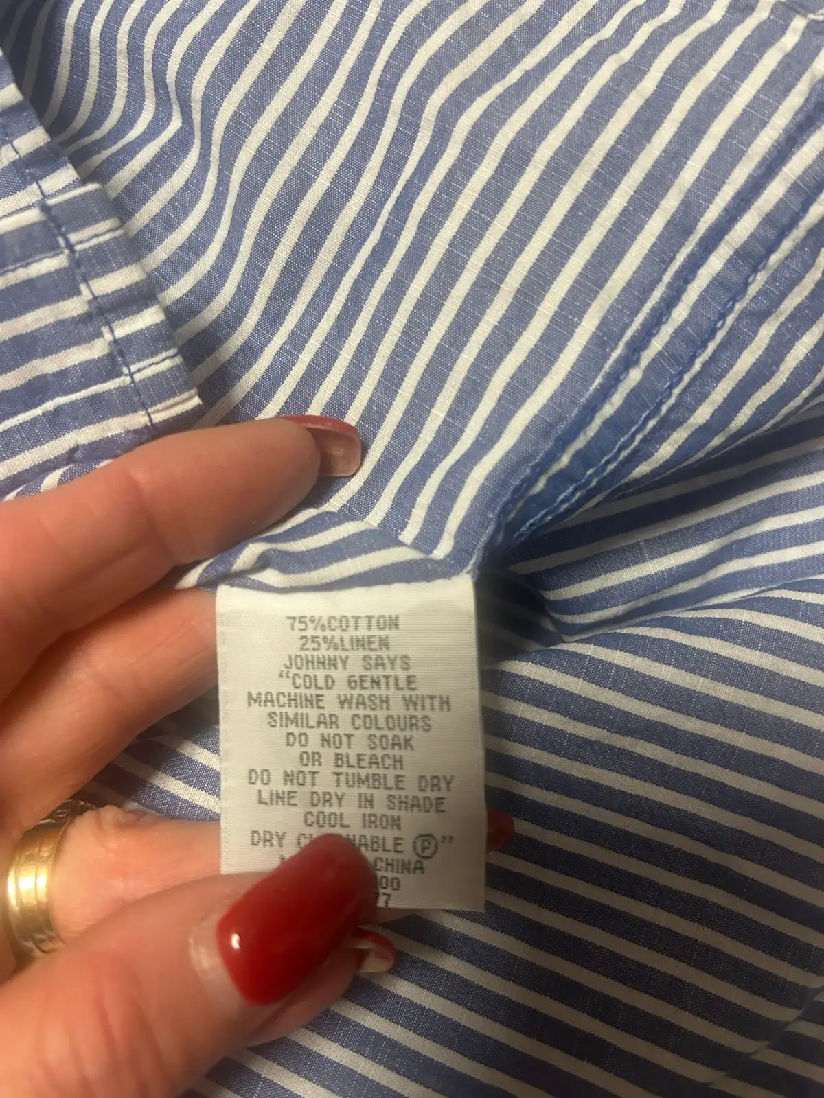 Men’s Johnny big striped shirt – photo 5