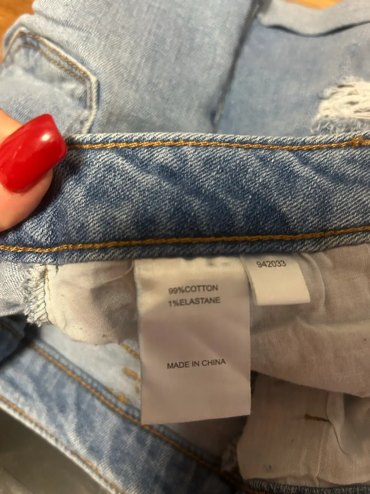 Jay jays blue denim  distressed shorts – photo 4