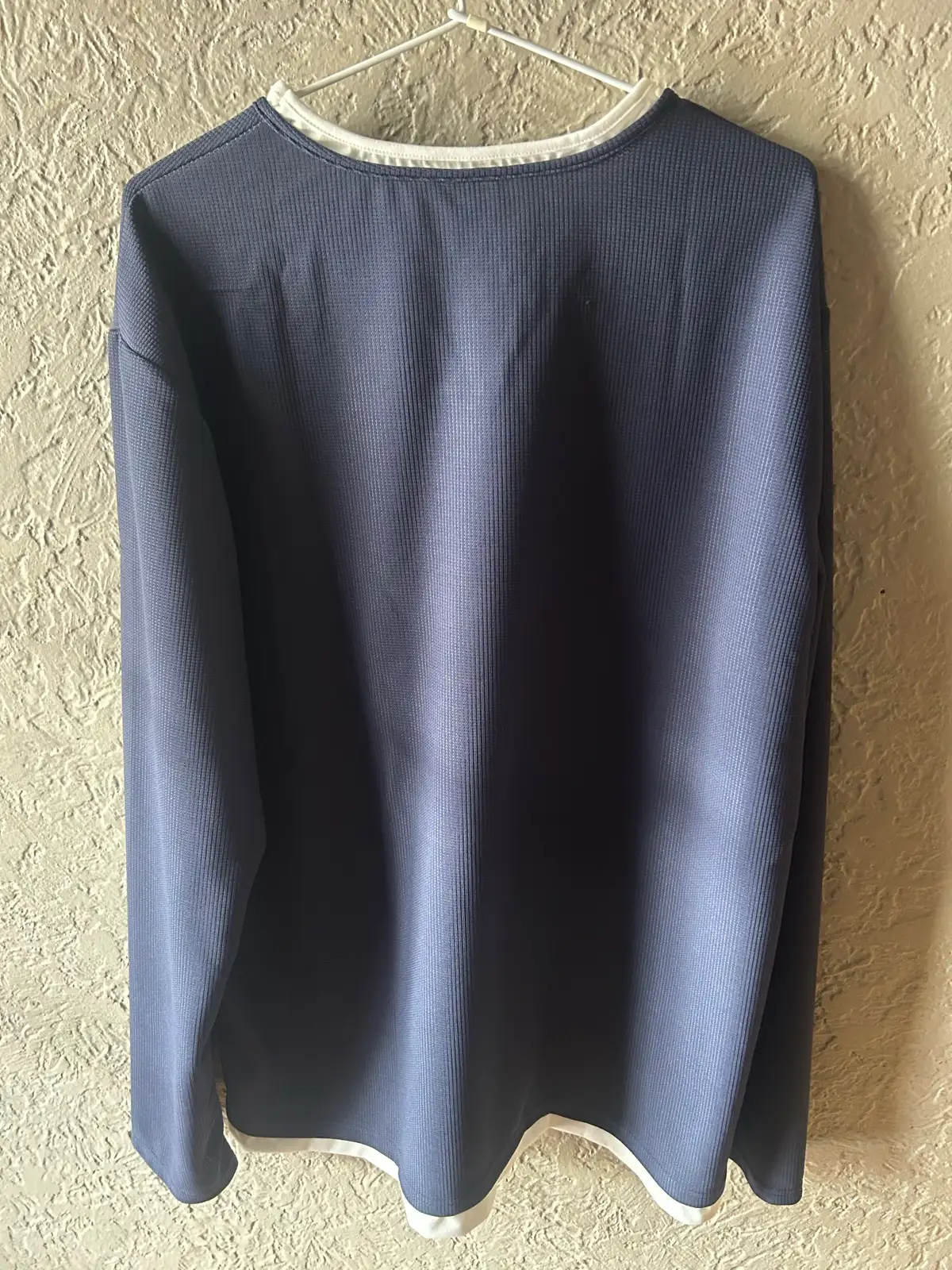 Men’s navy blue long sleeve top – photo 5