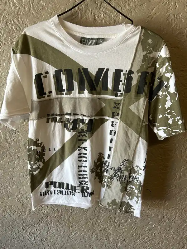 Men’s Hizz white camouflage tee