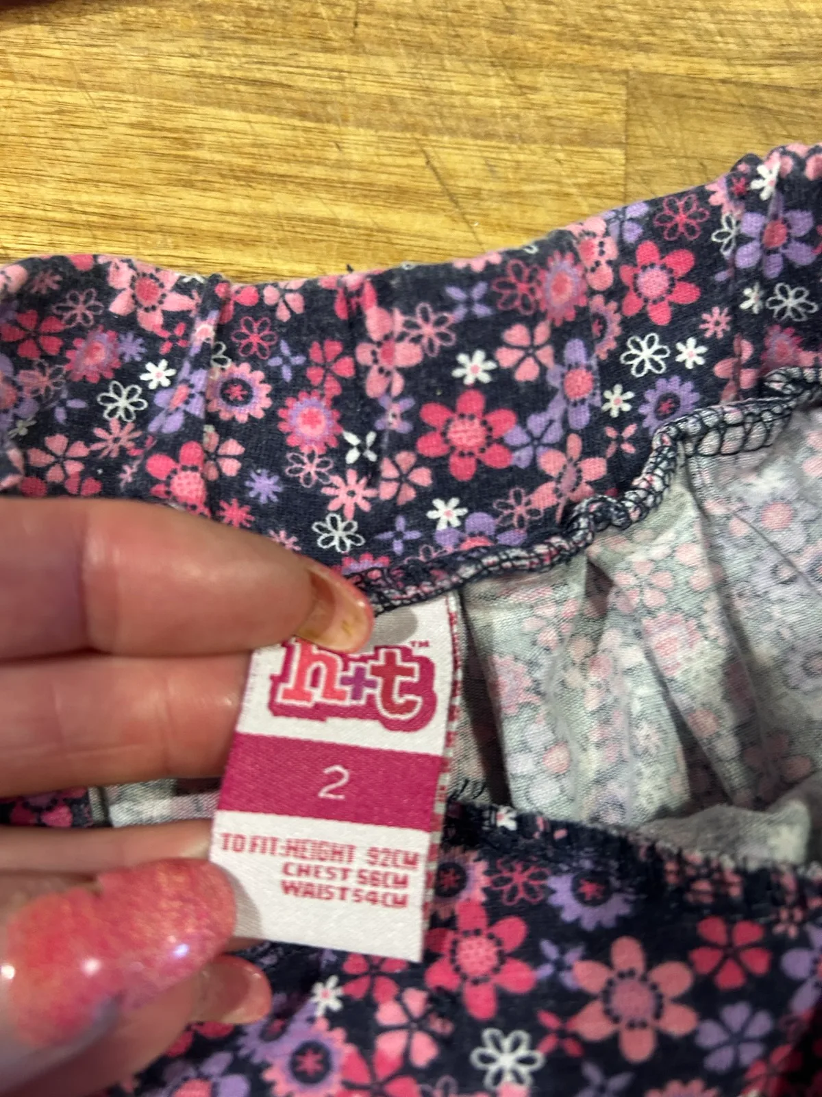 Girls pink butterfly tee and short set – photo 4