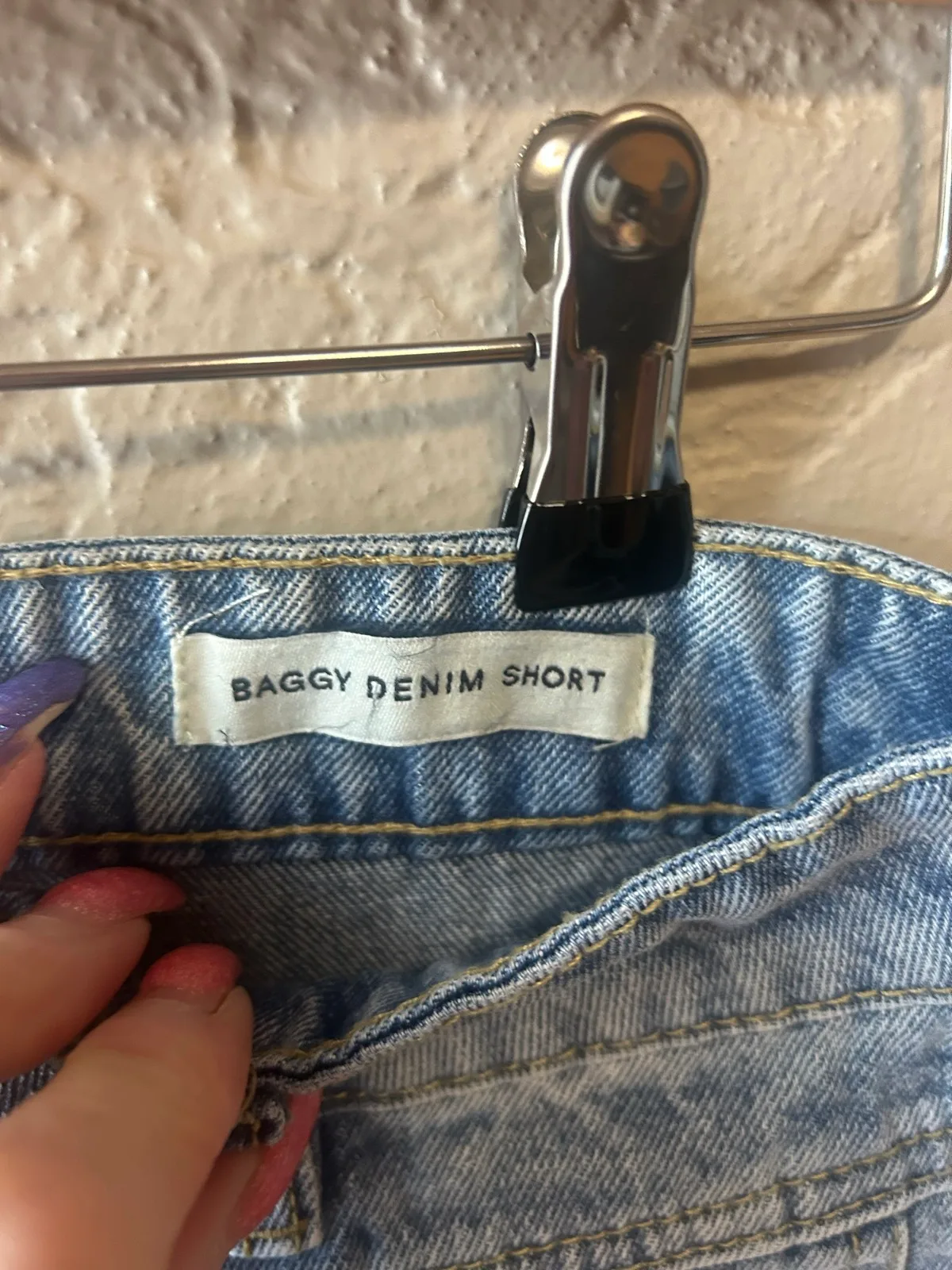Cotton on blue denim shorts – photo 3