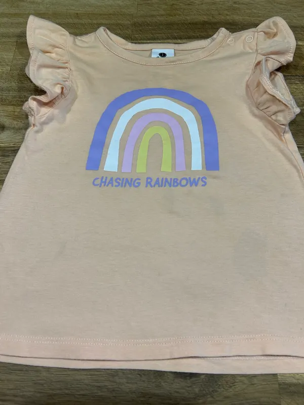 Dymples baby girl peach tshirt