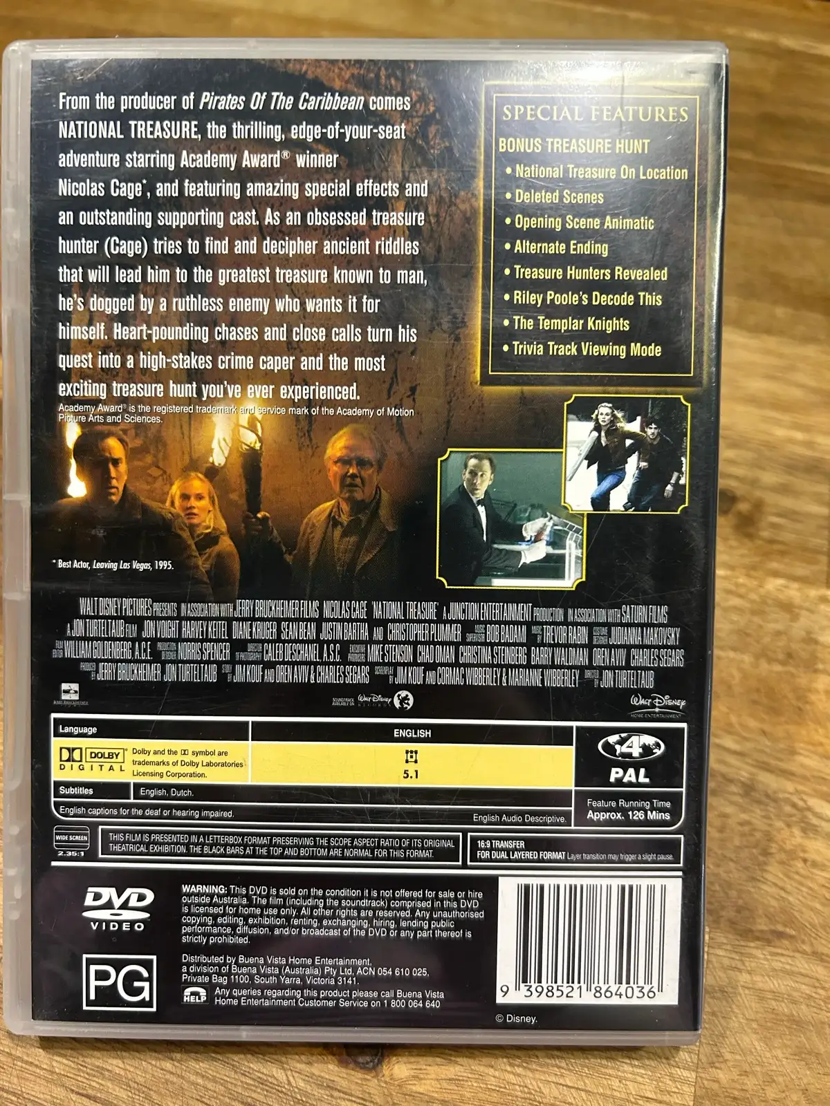National treasure dvd – photo 2