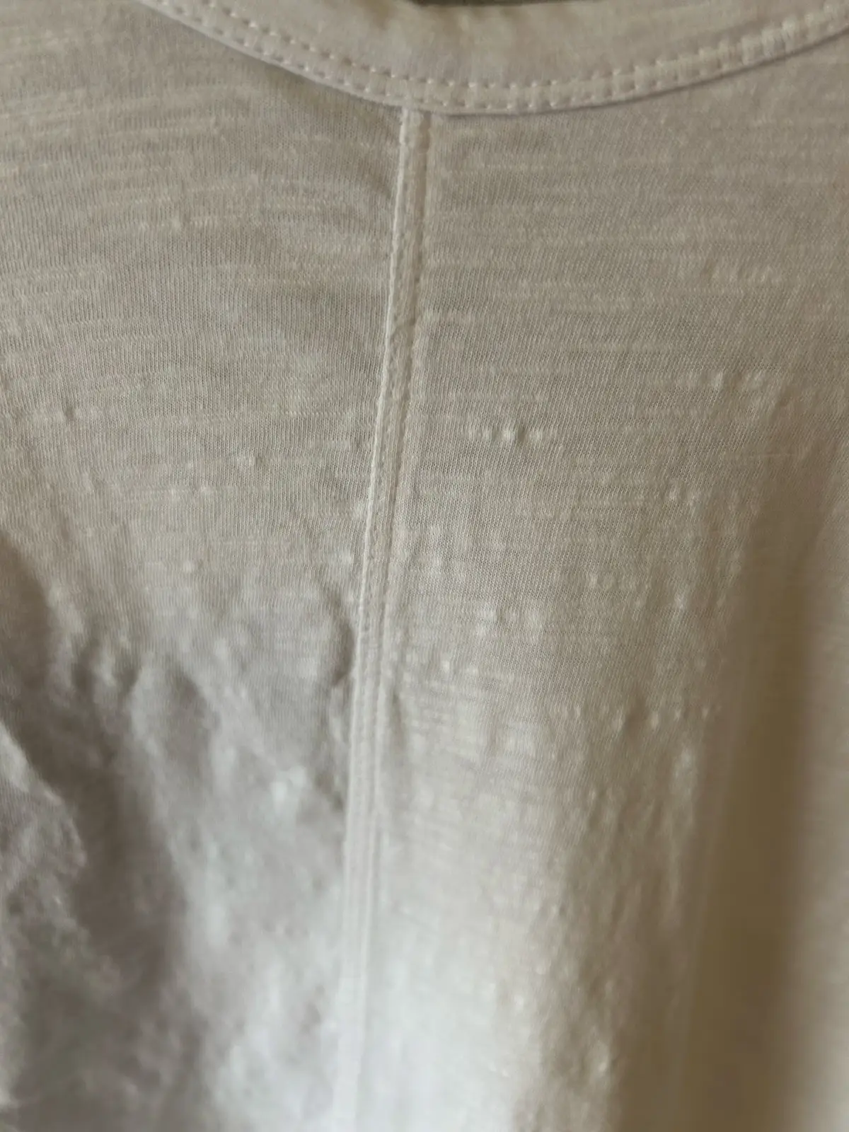 White cotton short sleeve tshirt with ruffled hem – photo 3