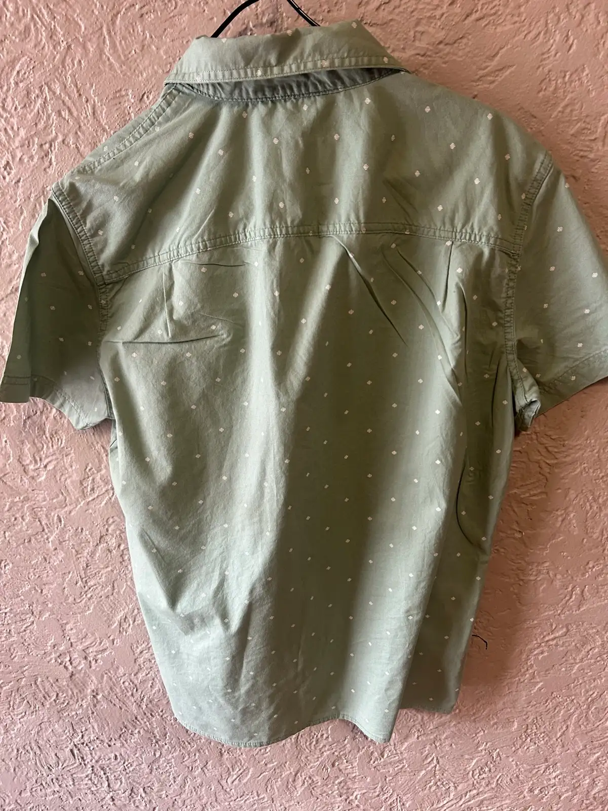 Men’s American eagle green dotted shirt – photo 4