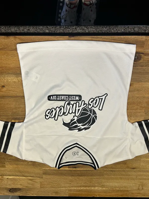 Boys white Los Angeles jersey