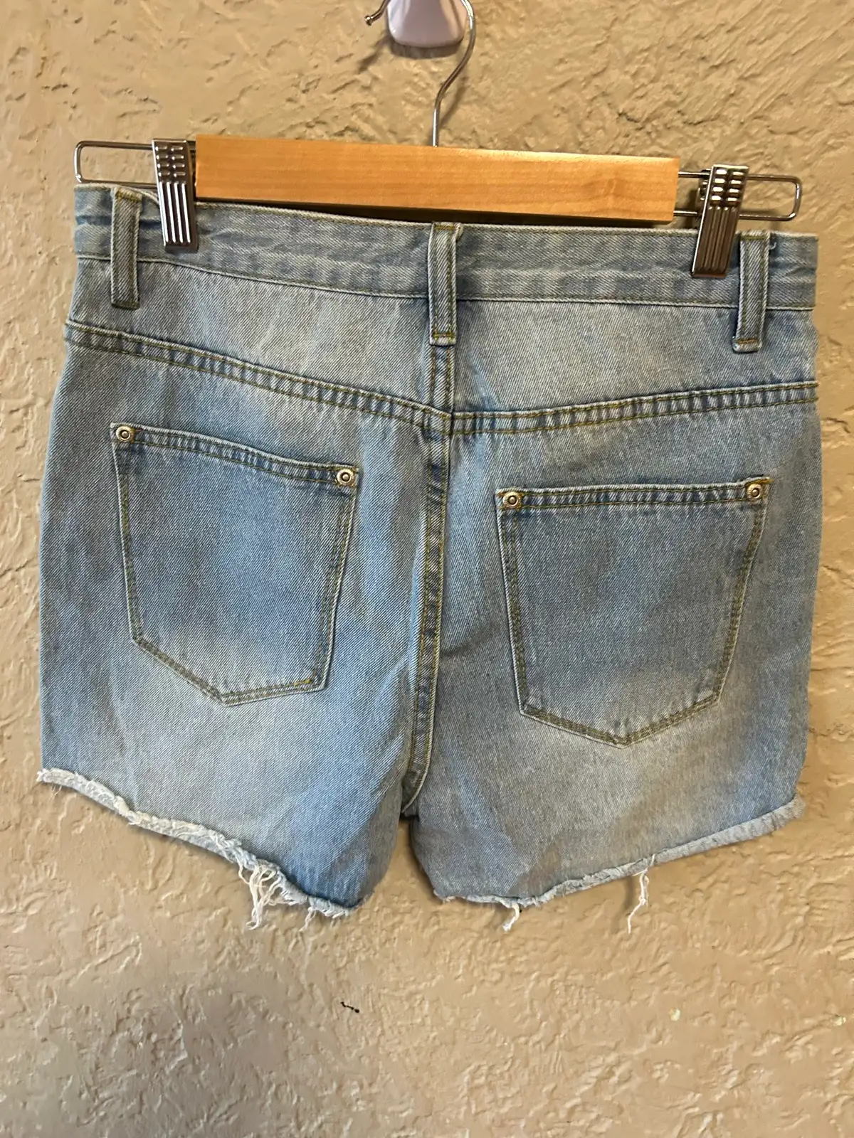Boohoo blue denim shorts – photo 3
