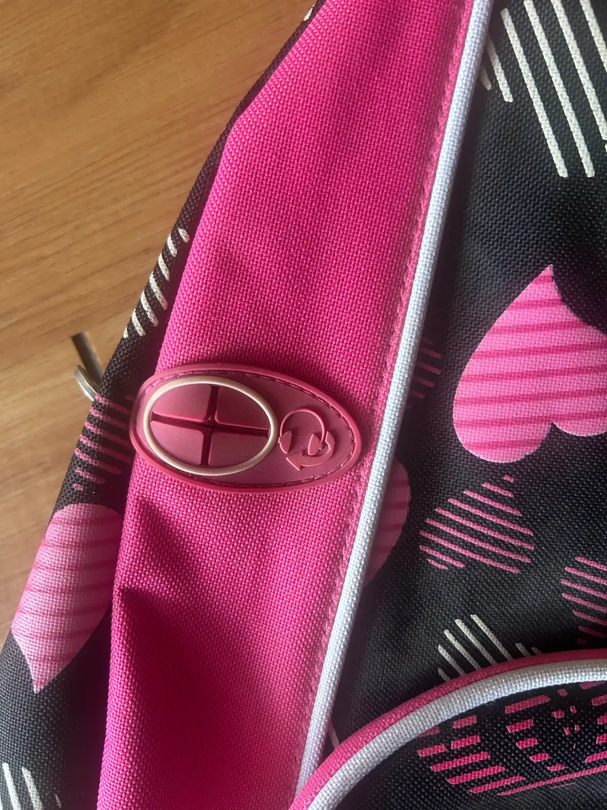 Gorls Black/pink heart backpack – photo 3
