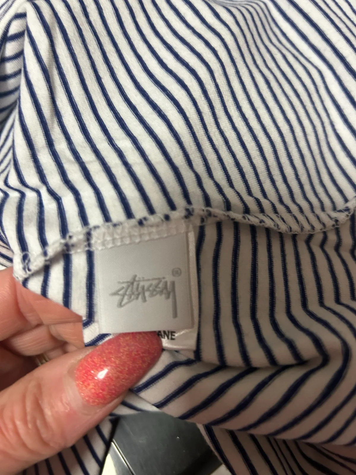 Stussy navy/white striped playsuit – photo 6