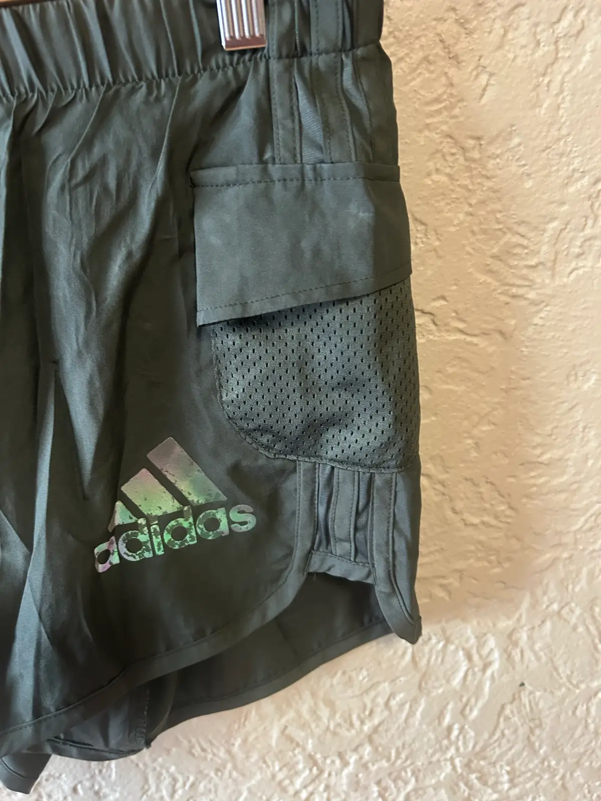 Adidas khaki women’s running shorts – photo 2