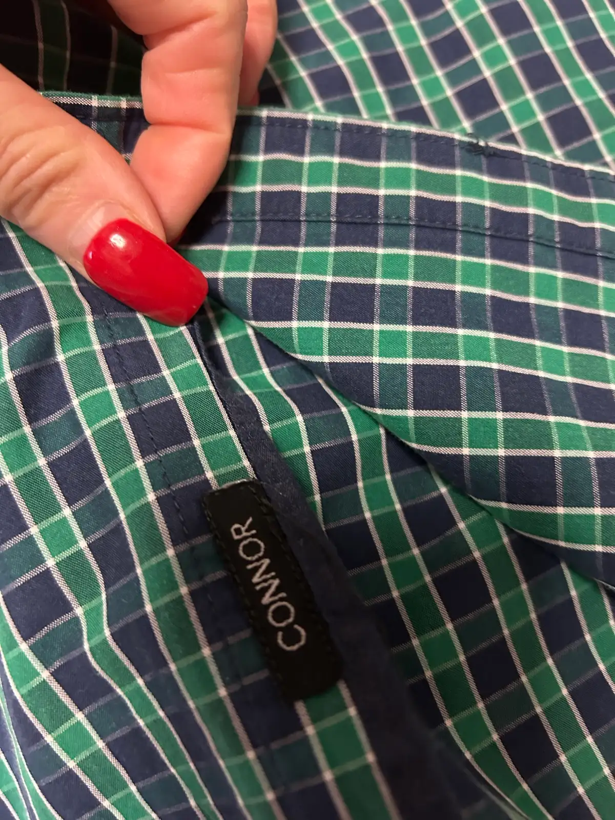 Connor green/blue plaid long sleeve shirt – photo 6