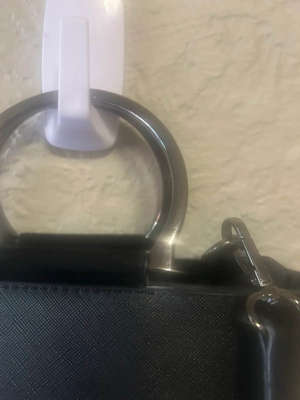Small black handbag with metal handles – photo 5