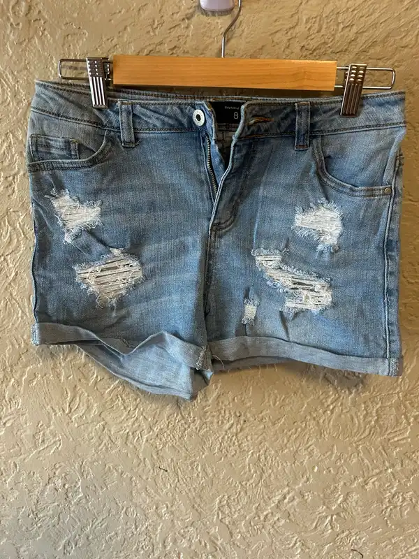 Jay jays blue denim  distressed shorts