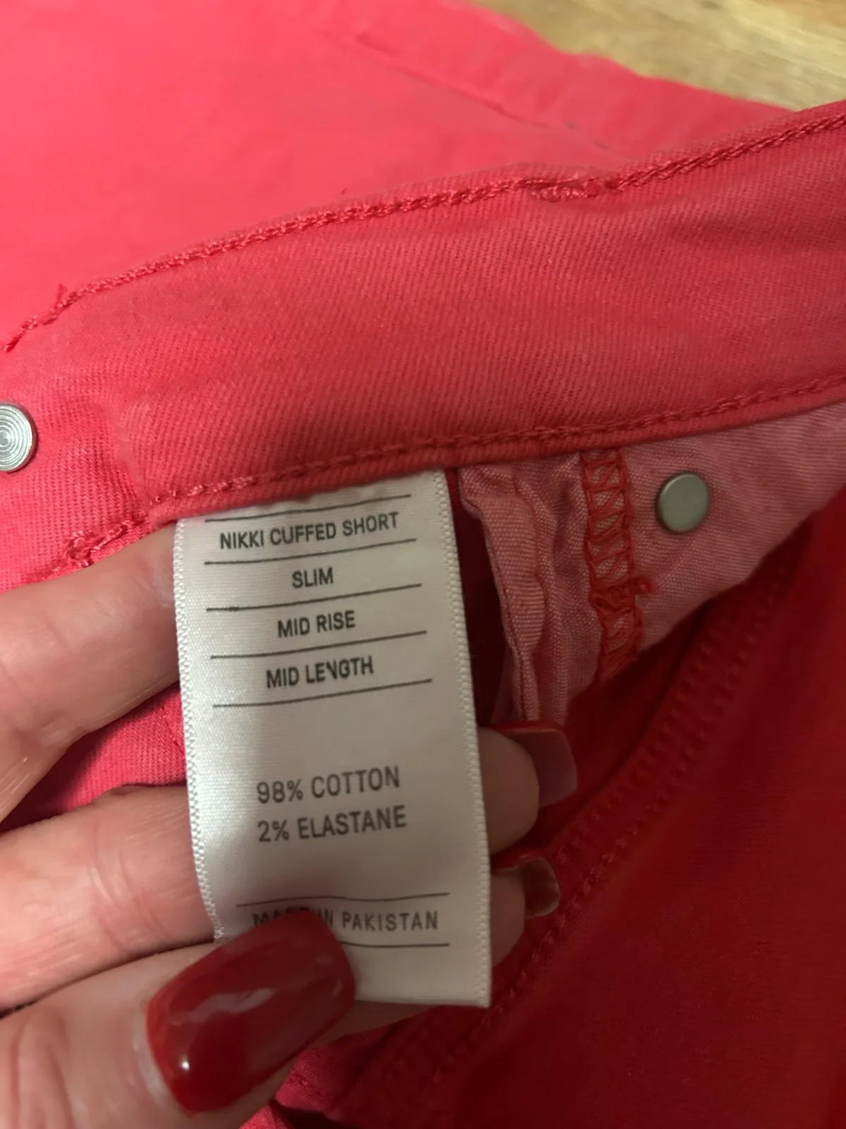 Just jeans red denim shorts – photo 4