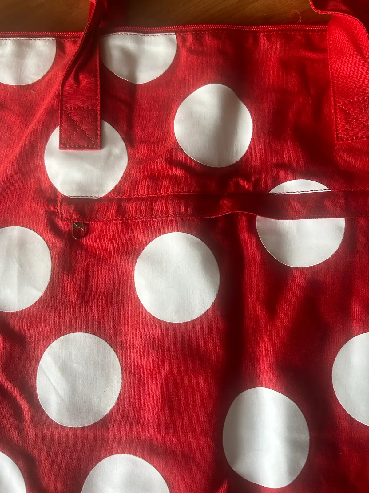 Roxy red/white polka dot tote/shoulder bag – photo 4