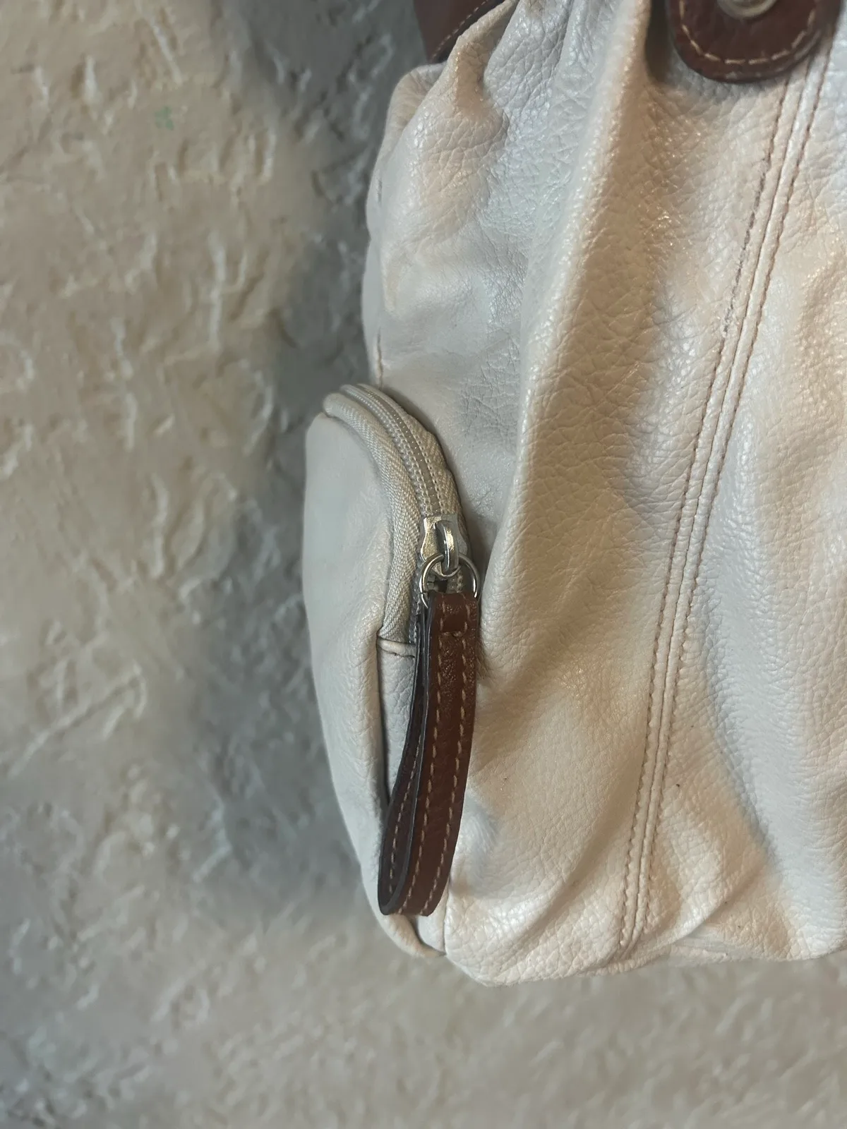 Cream rosetti shoulder bag – photo 2