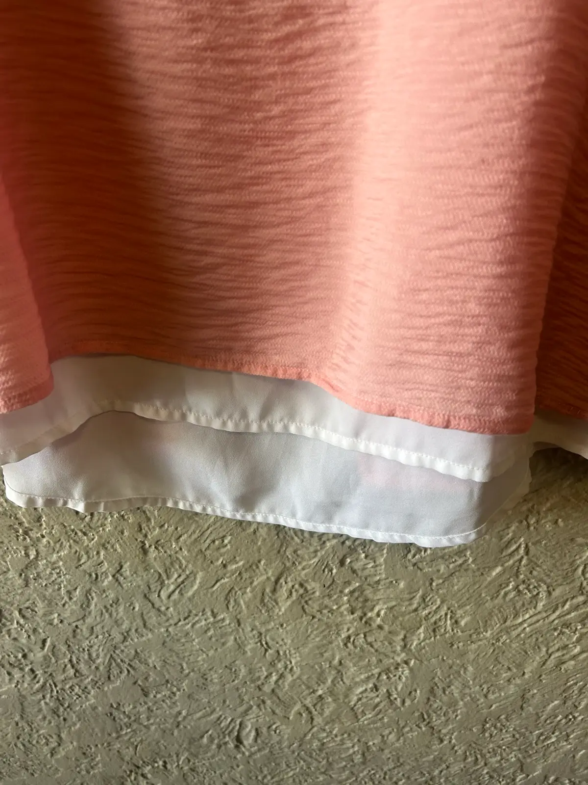 Jeanswest double layered pink/white tank top – photo 2