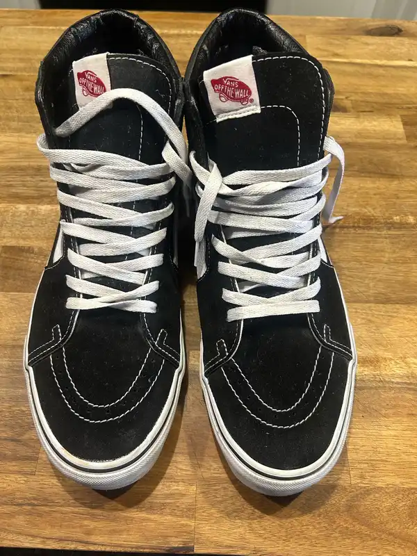 Men’s black vans high tops size12 AU