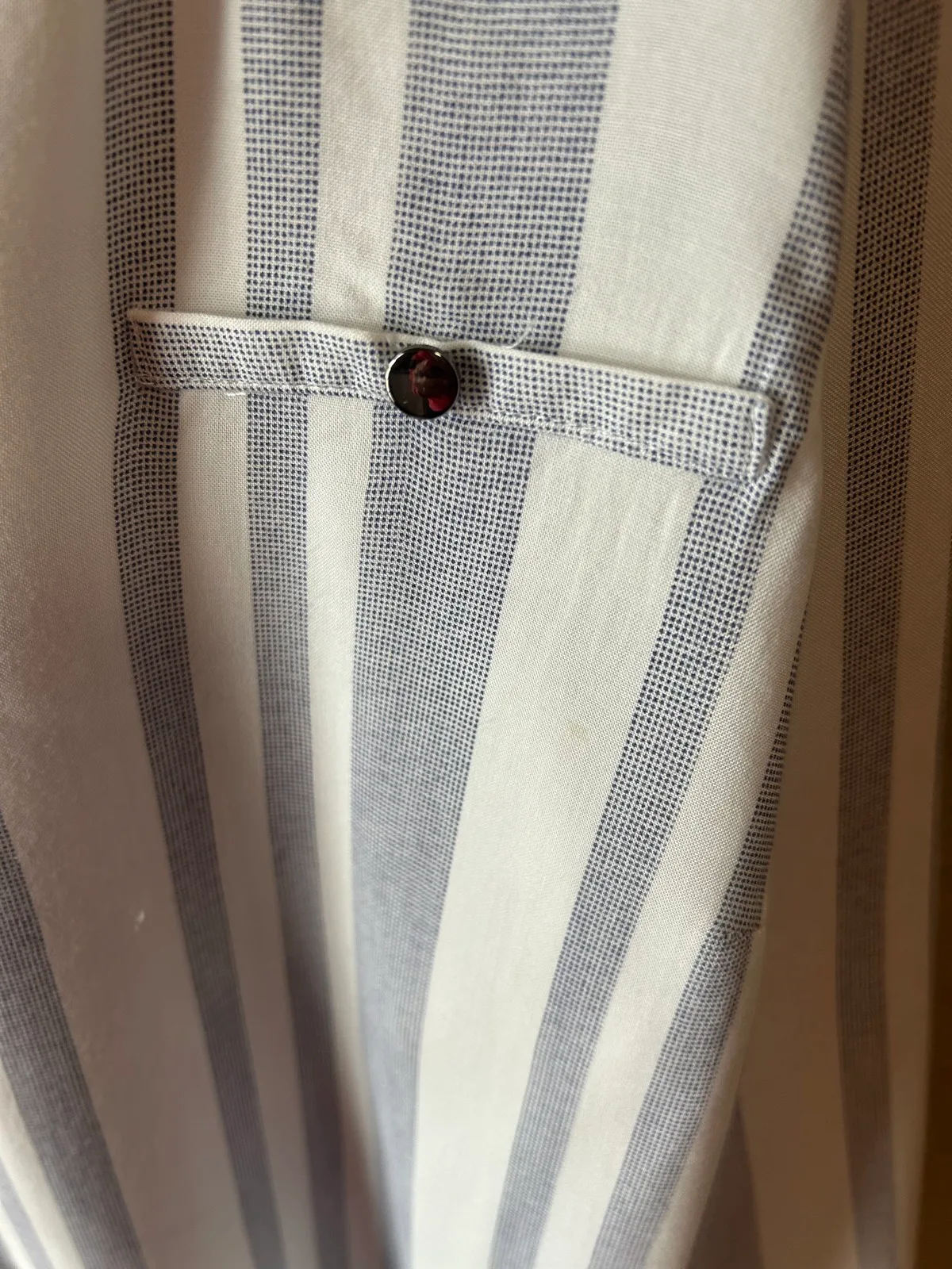 Ed.it.ed grey/white striped shirt/blouse – photo 3