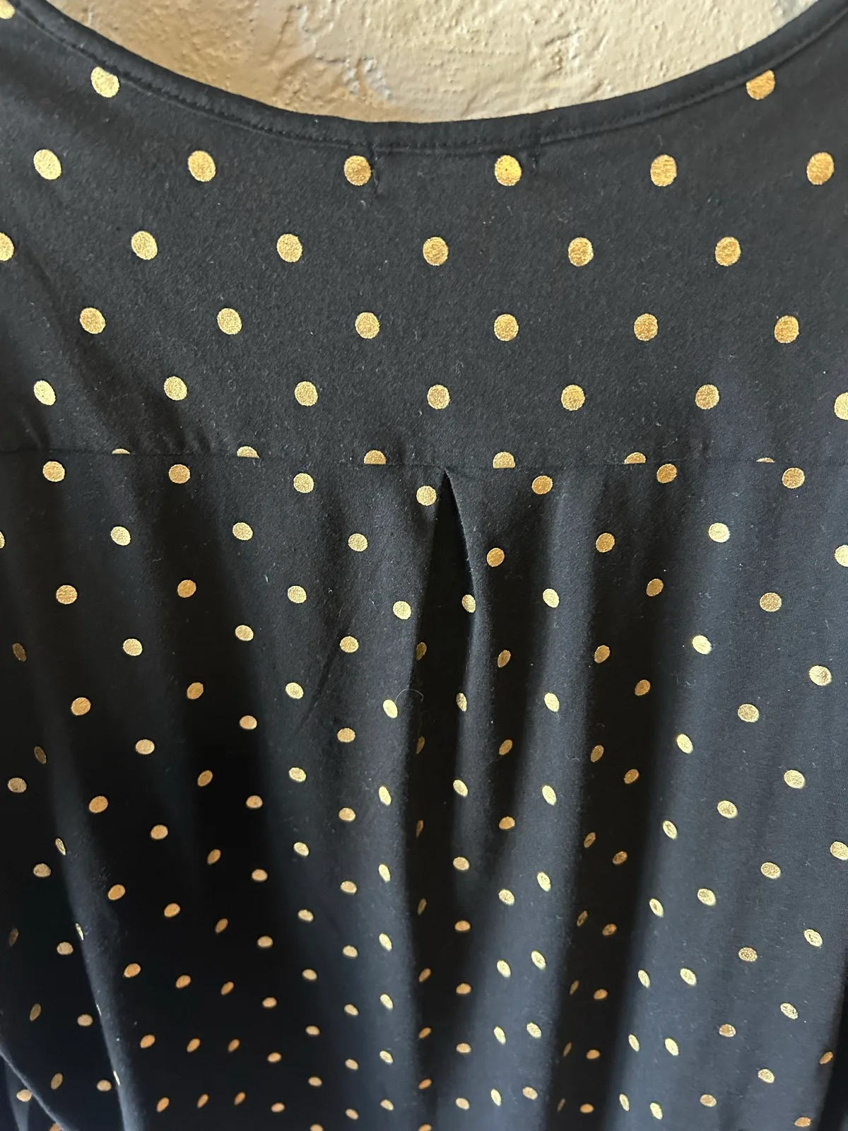 Caroline Morgan black/gold polka dots top – photo 3