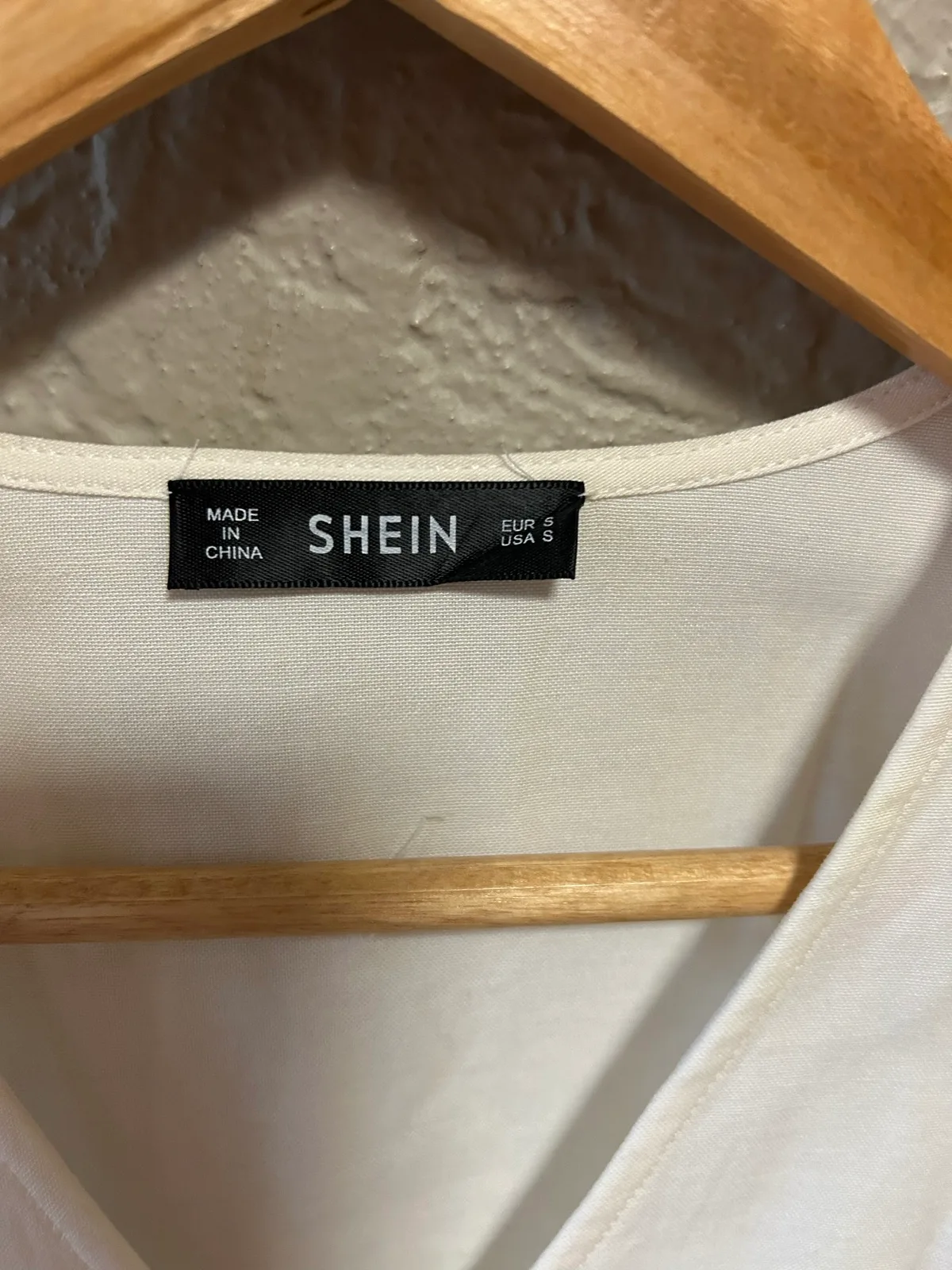 Shein white long sleeve shirt — photo 2