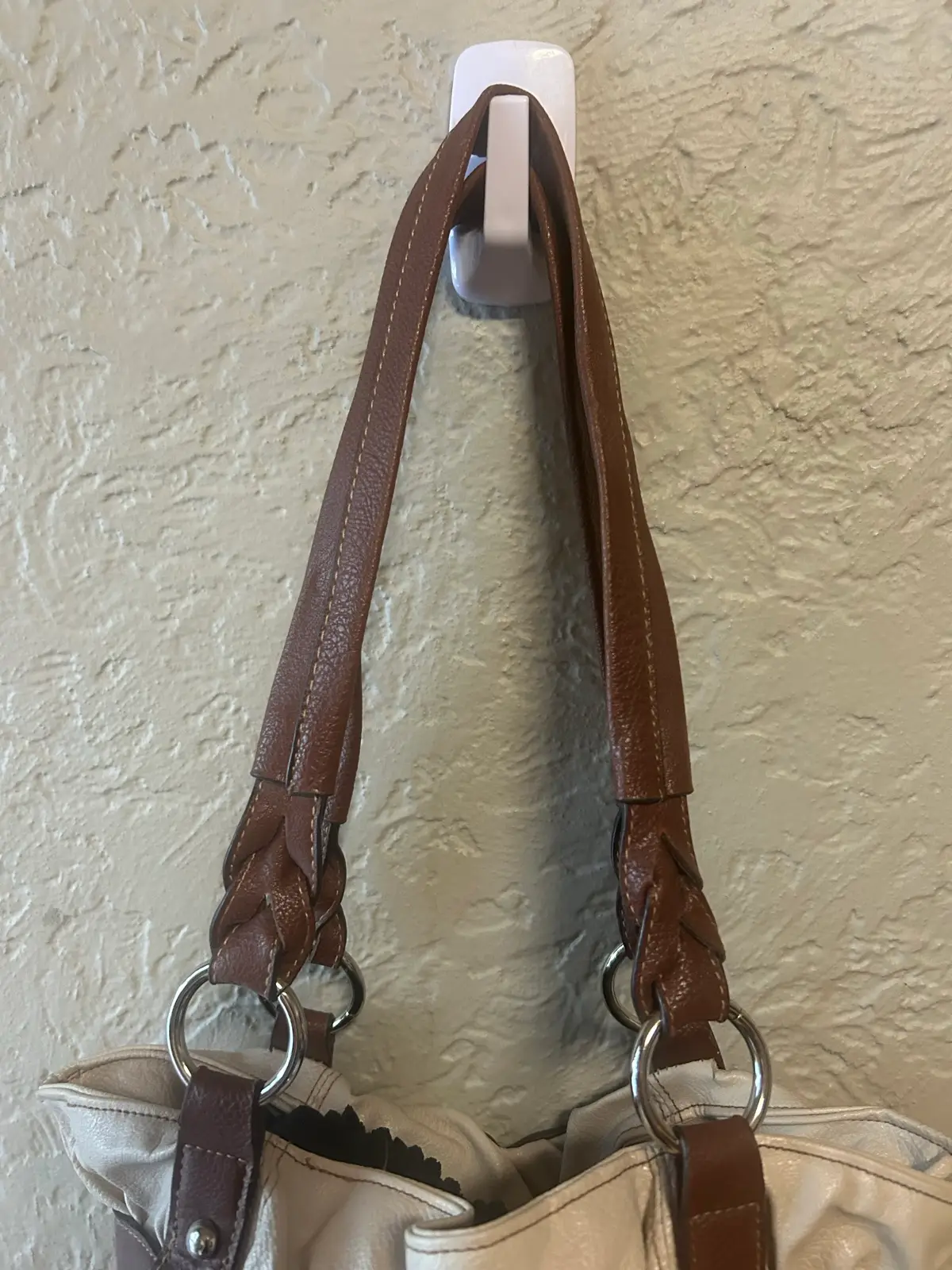 Cream rosetti shoulder bag – photo 4