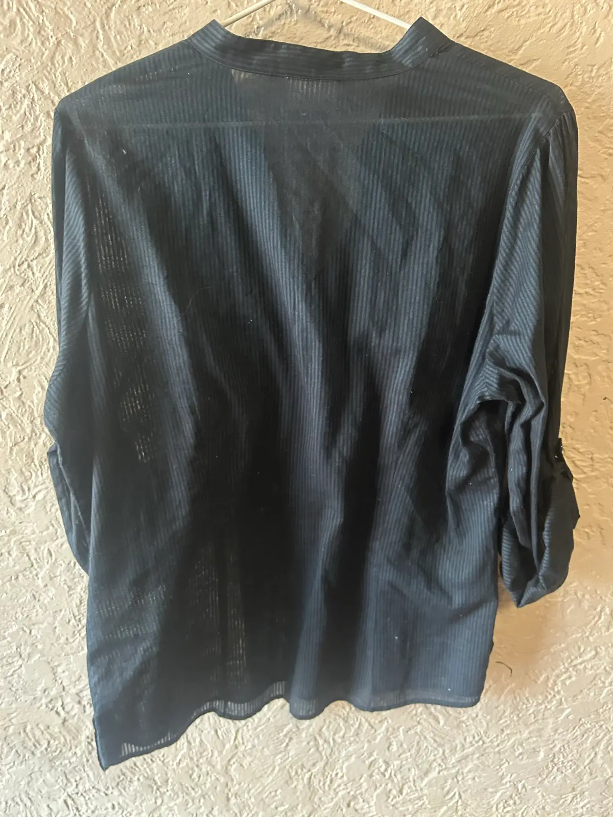 Hot options black long sleeve lightweight shirt/blousr – photo 5