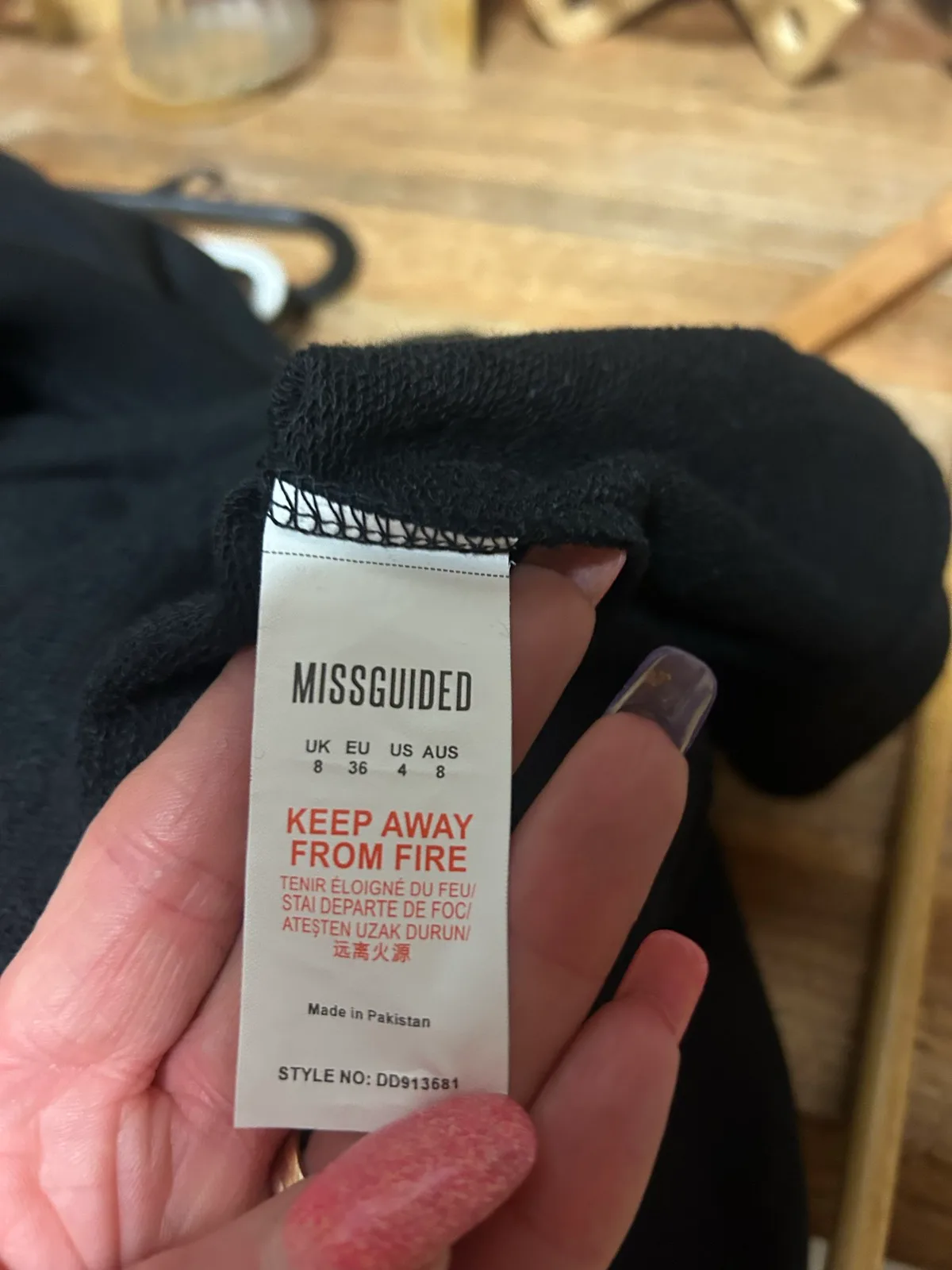 Missguided black long sleeve sweatshirt/dress — photo 6