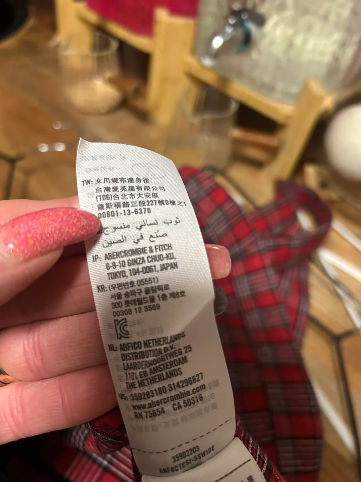 Hollister red plaid tank dress — photo 5