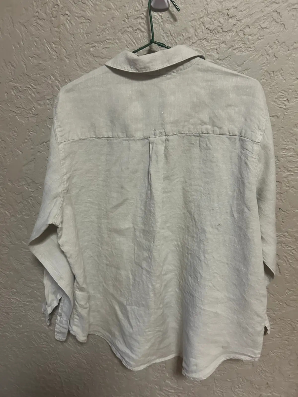 Target cream/beige  linen button up shirts – photo 3