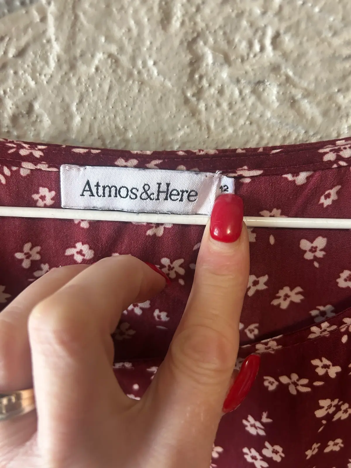 Atmos & here red floral blouse – photo 3