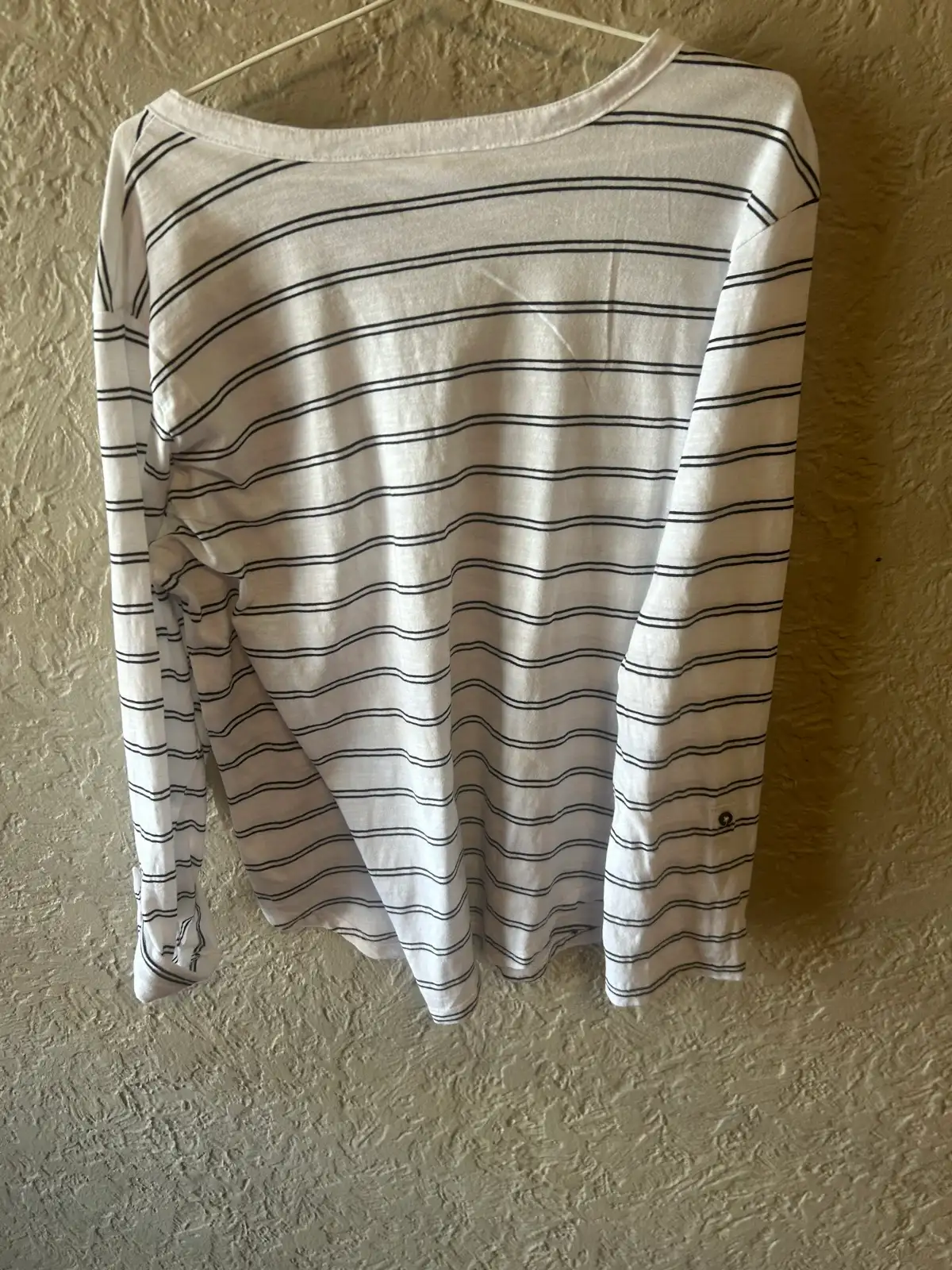 Anko white/black striped long sleeve top – photo 4