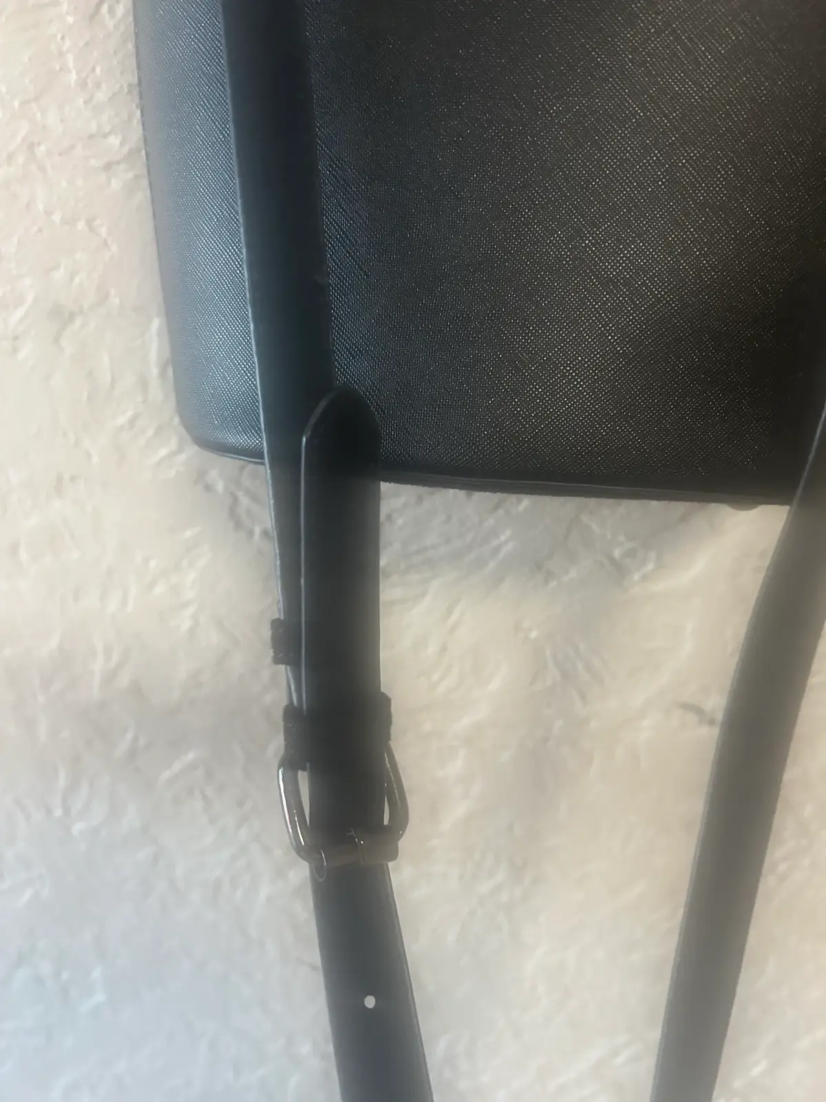 Small black handbag with metal handles – photo 4