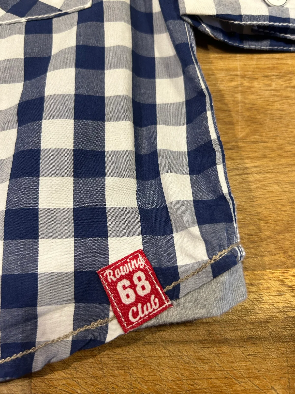 Baby boys target  blue/white check shirts – photo 2